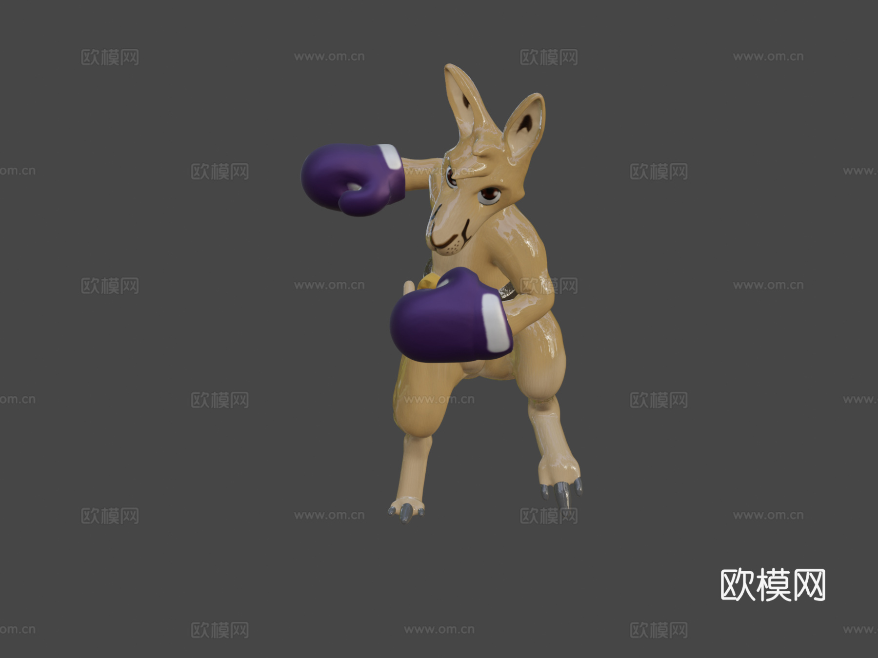 袋鼠拳击su模型