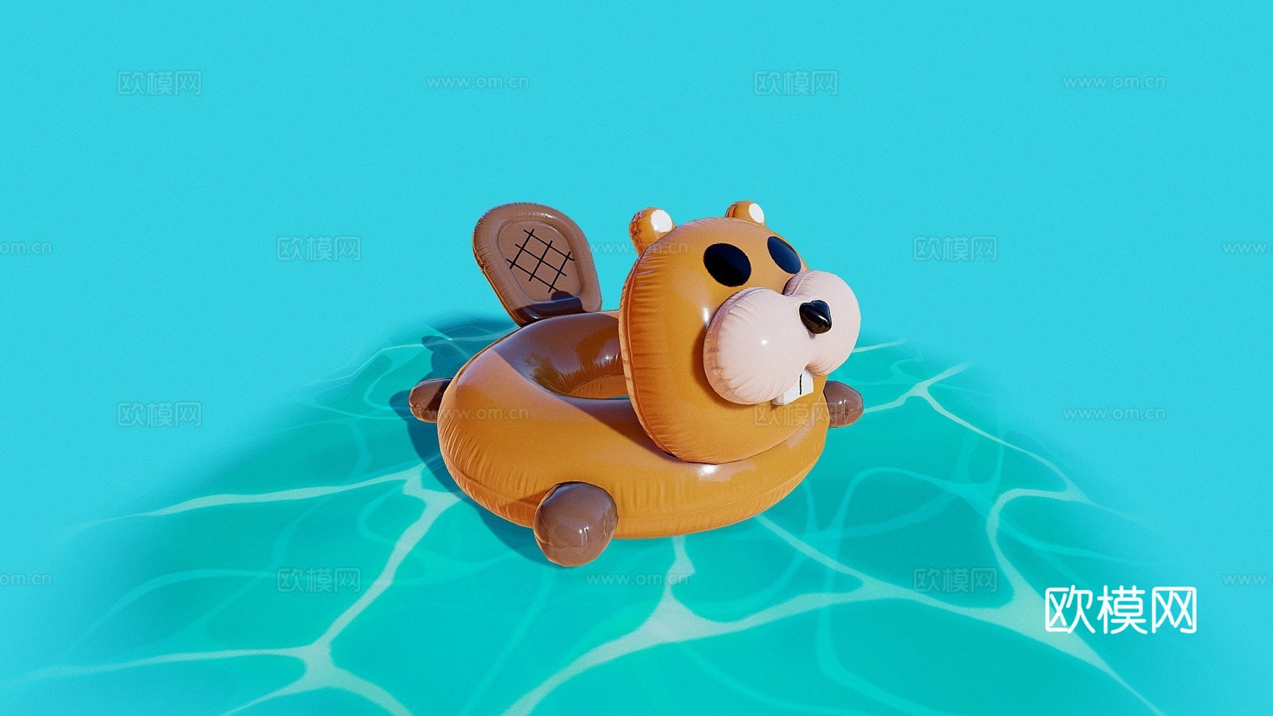 充气河狸su模型
