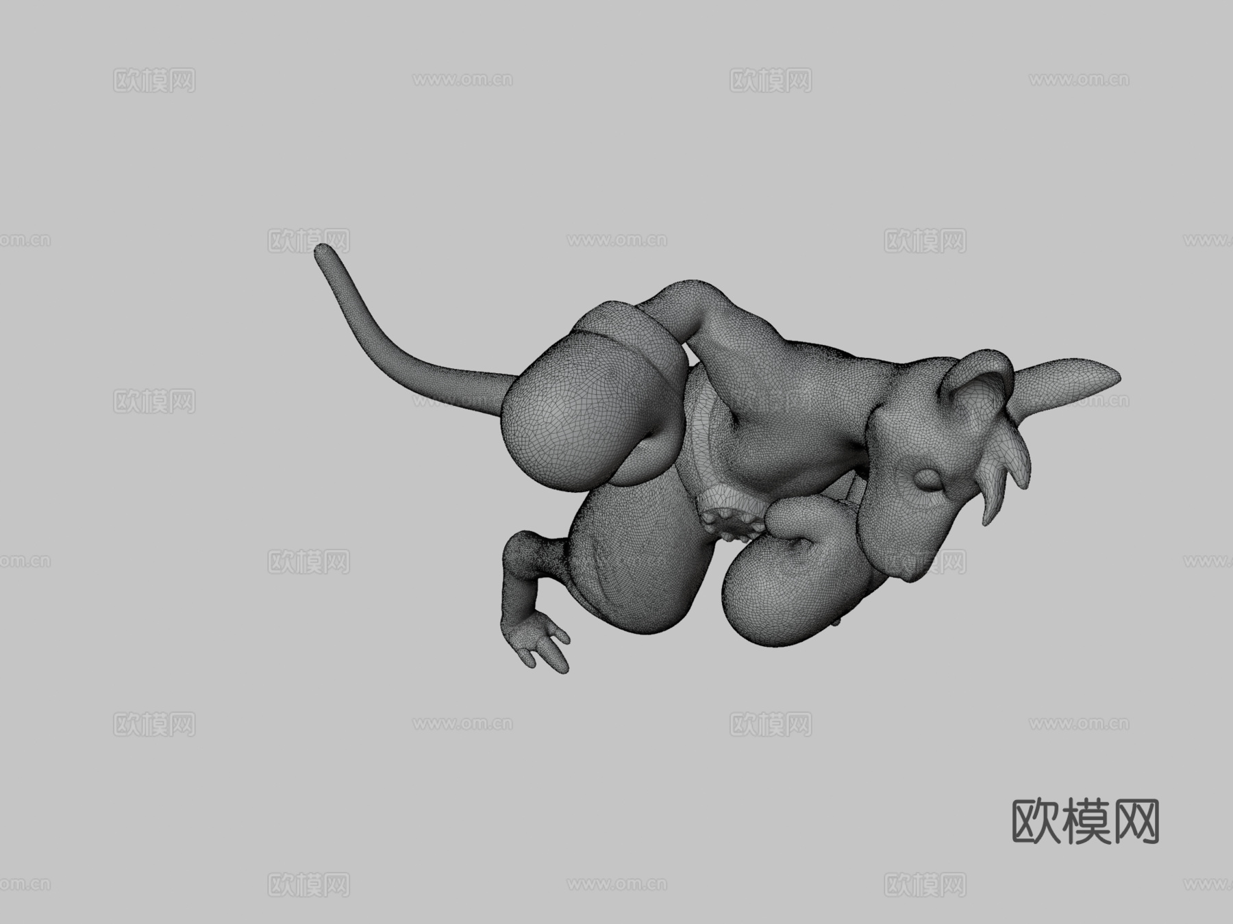 袋鼠拳击su模型