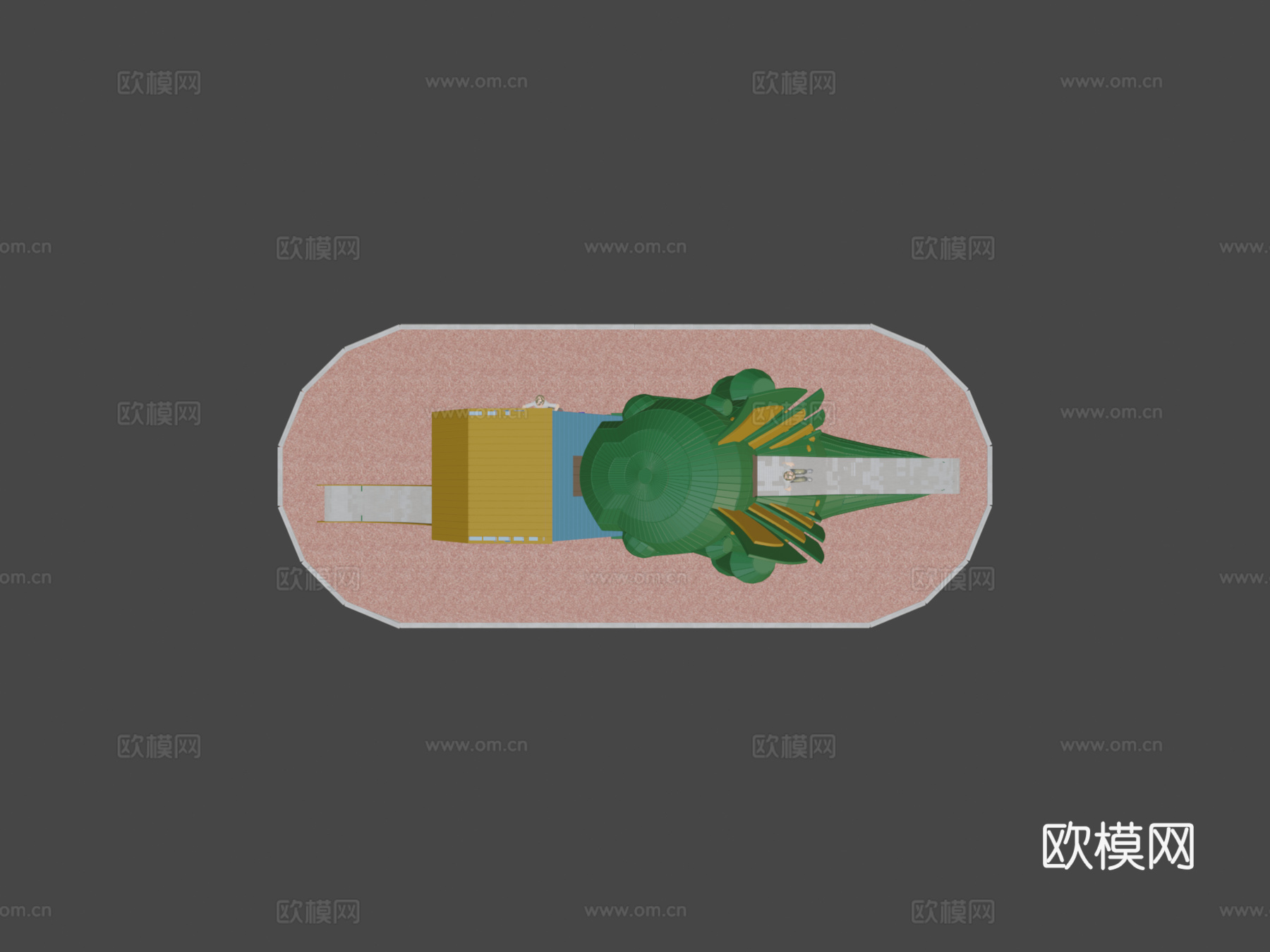 游乐场哥斯拉su模型