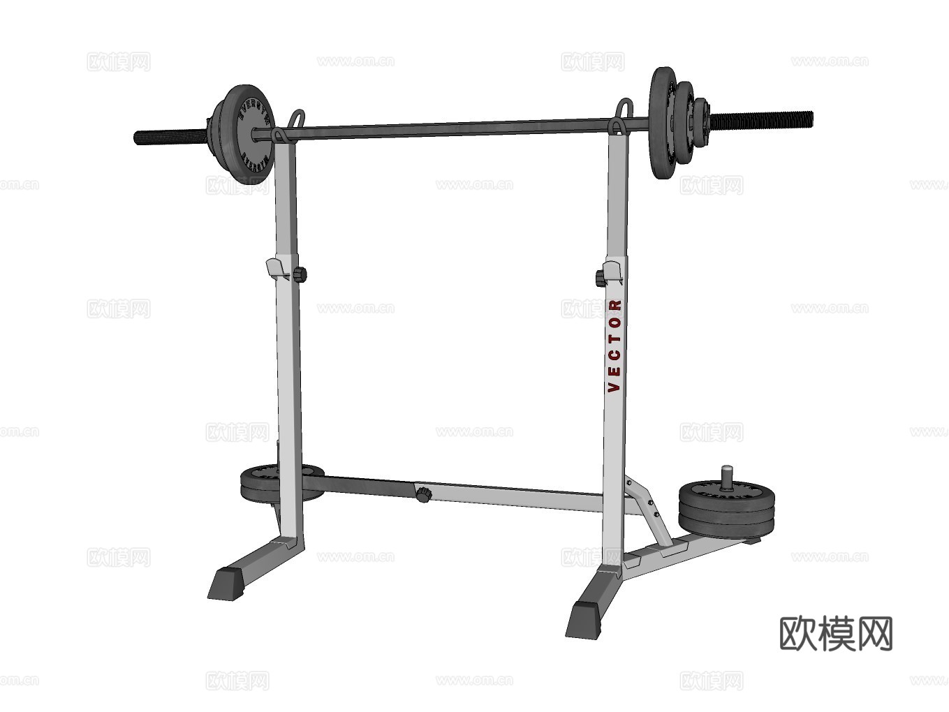 健身器材su模型