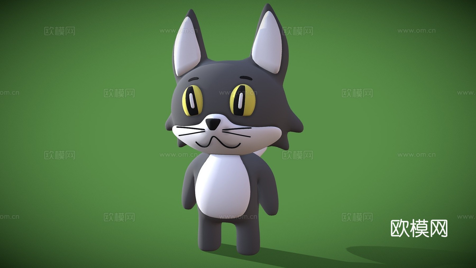 卡通猫su模型