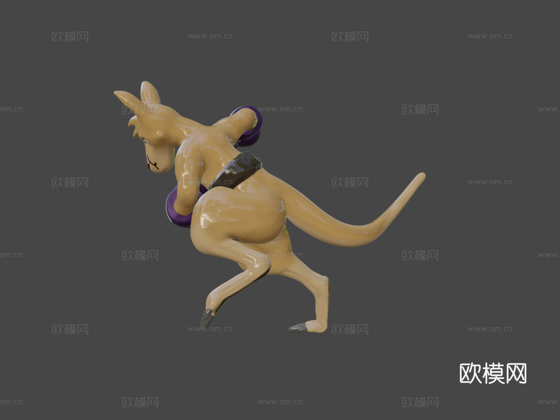 袋鼠拳击su模型