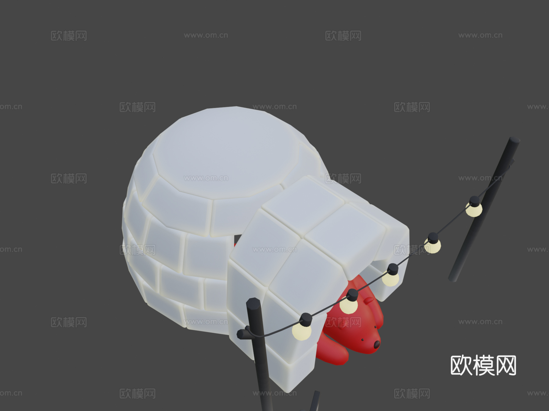 冰屋里的熊su模型