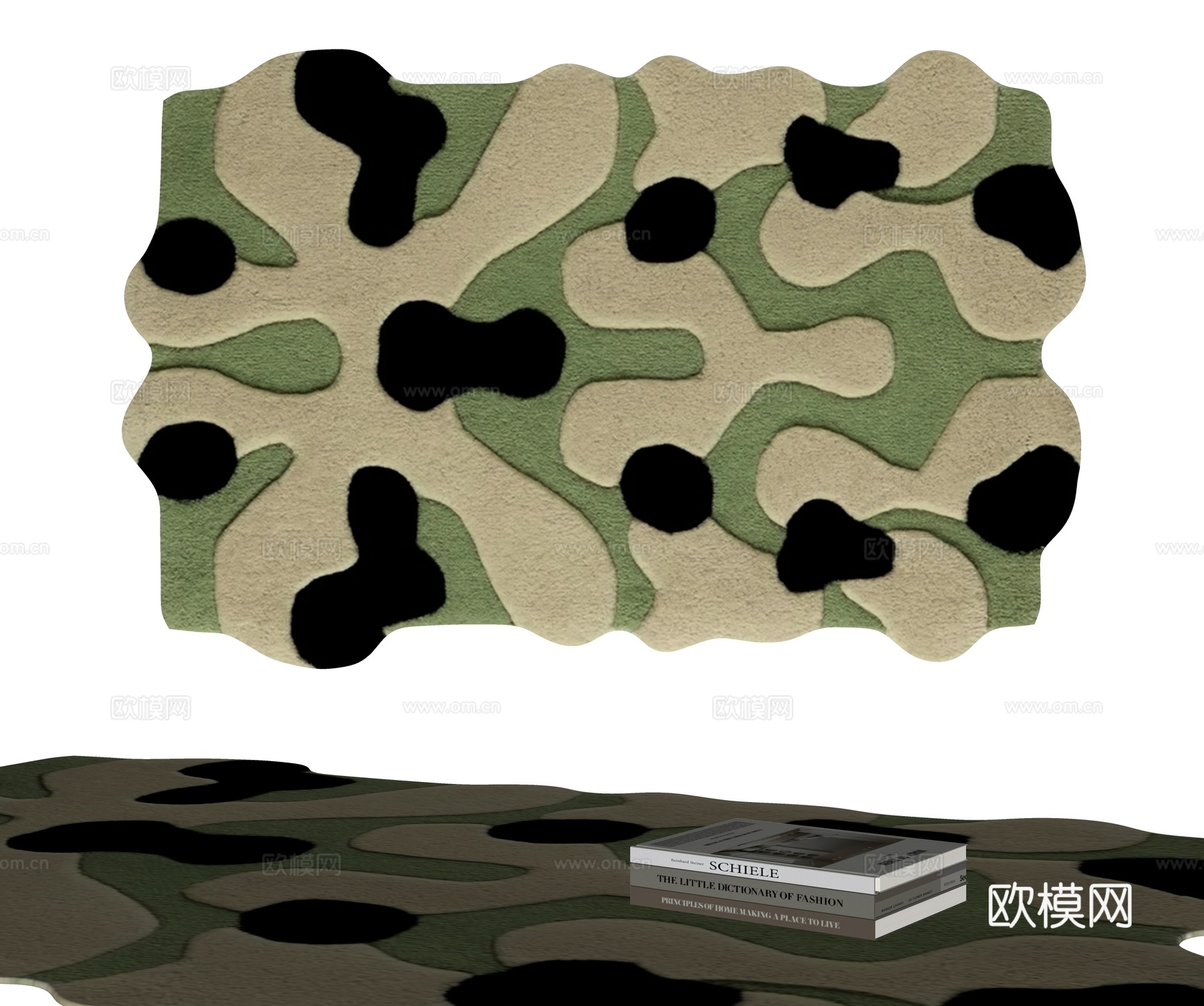 现代地毯su模型