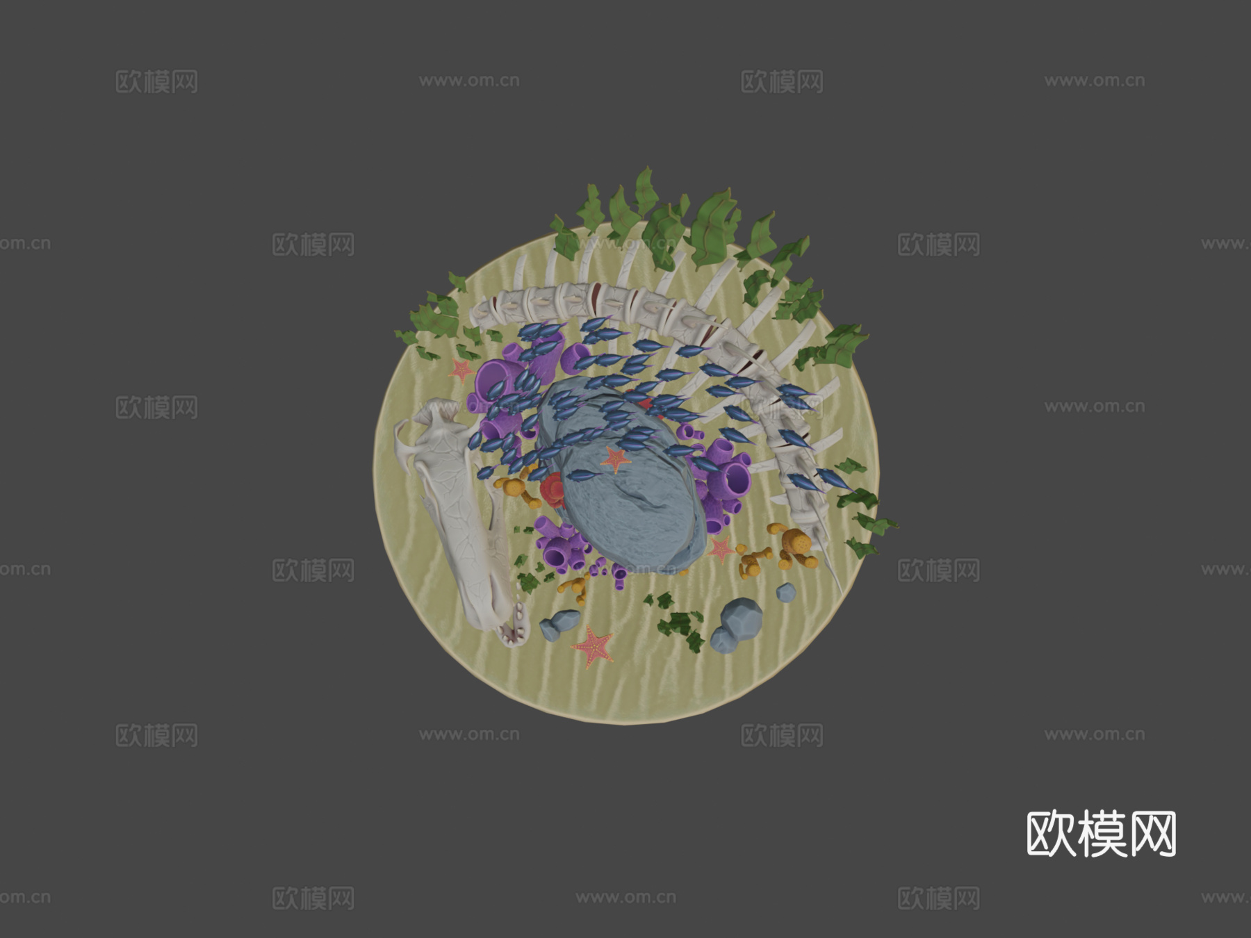 水下环境su模型下载（渲染图7）