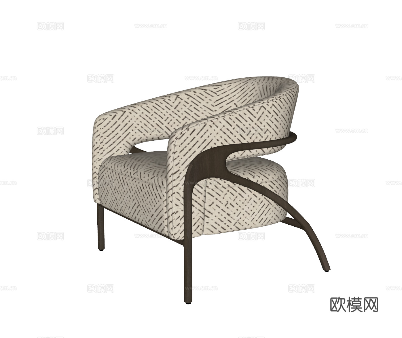 意式轻奢休闲椅su模型