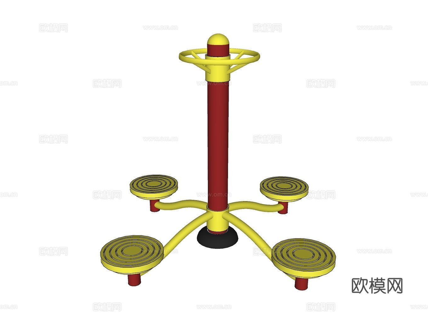 健身器材su模型