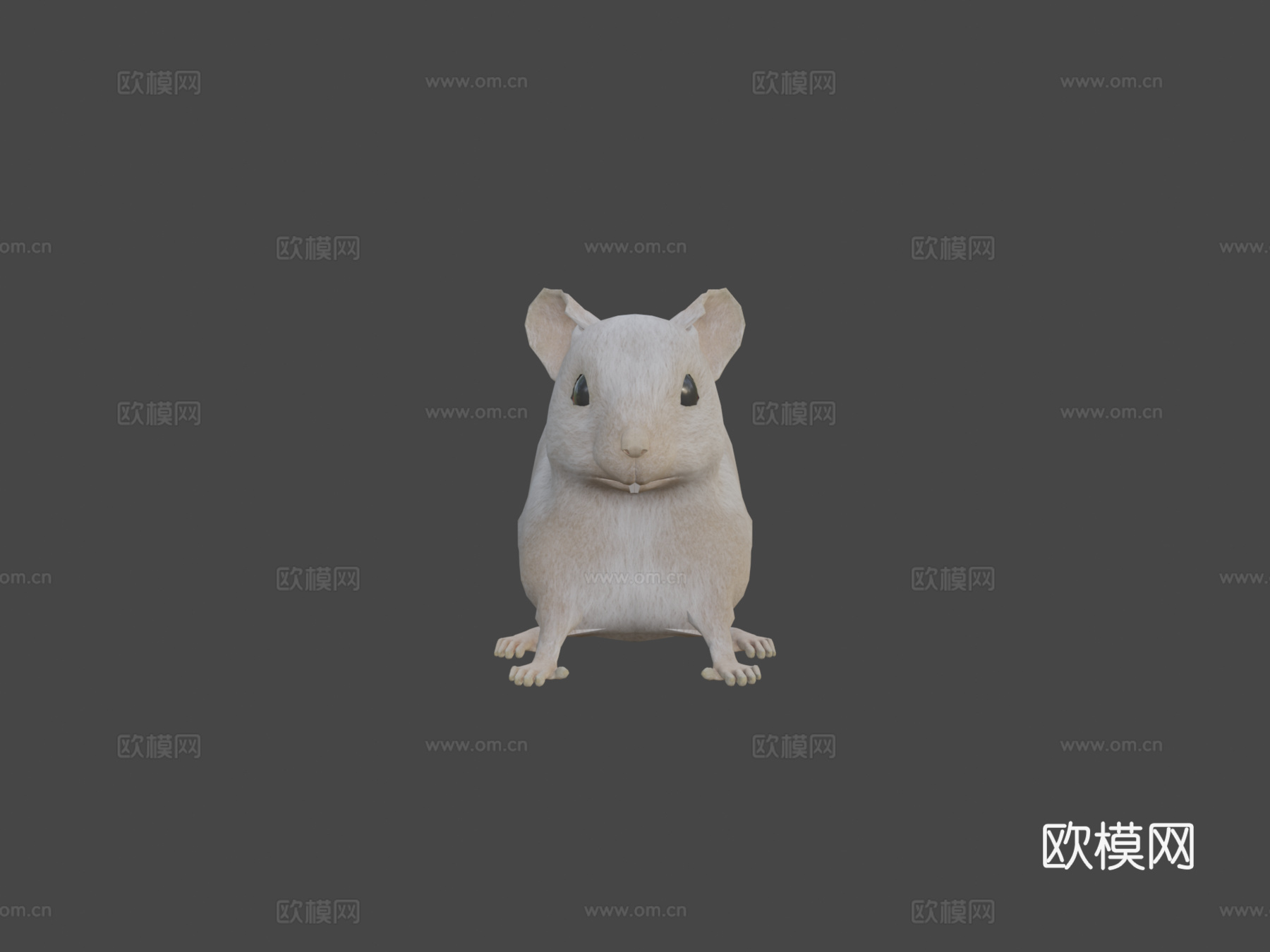 老鼠XGEN毛发系统多色写实风格su模型