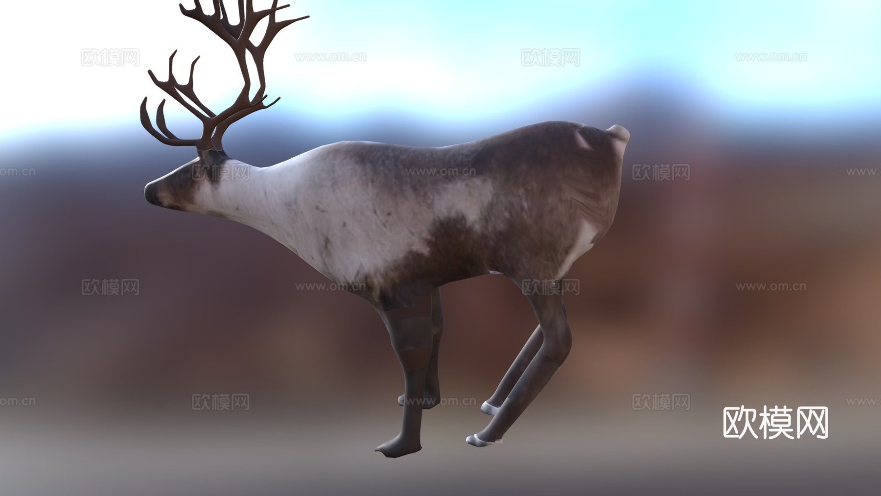 鹿CG模型su模型
