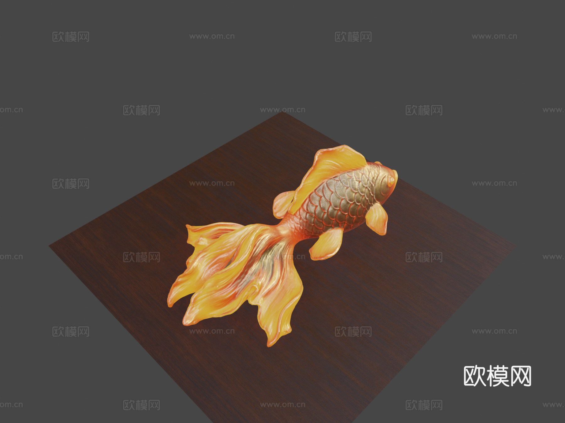 鱼4K烘焙材质测试su模型