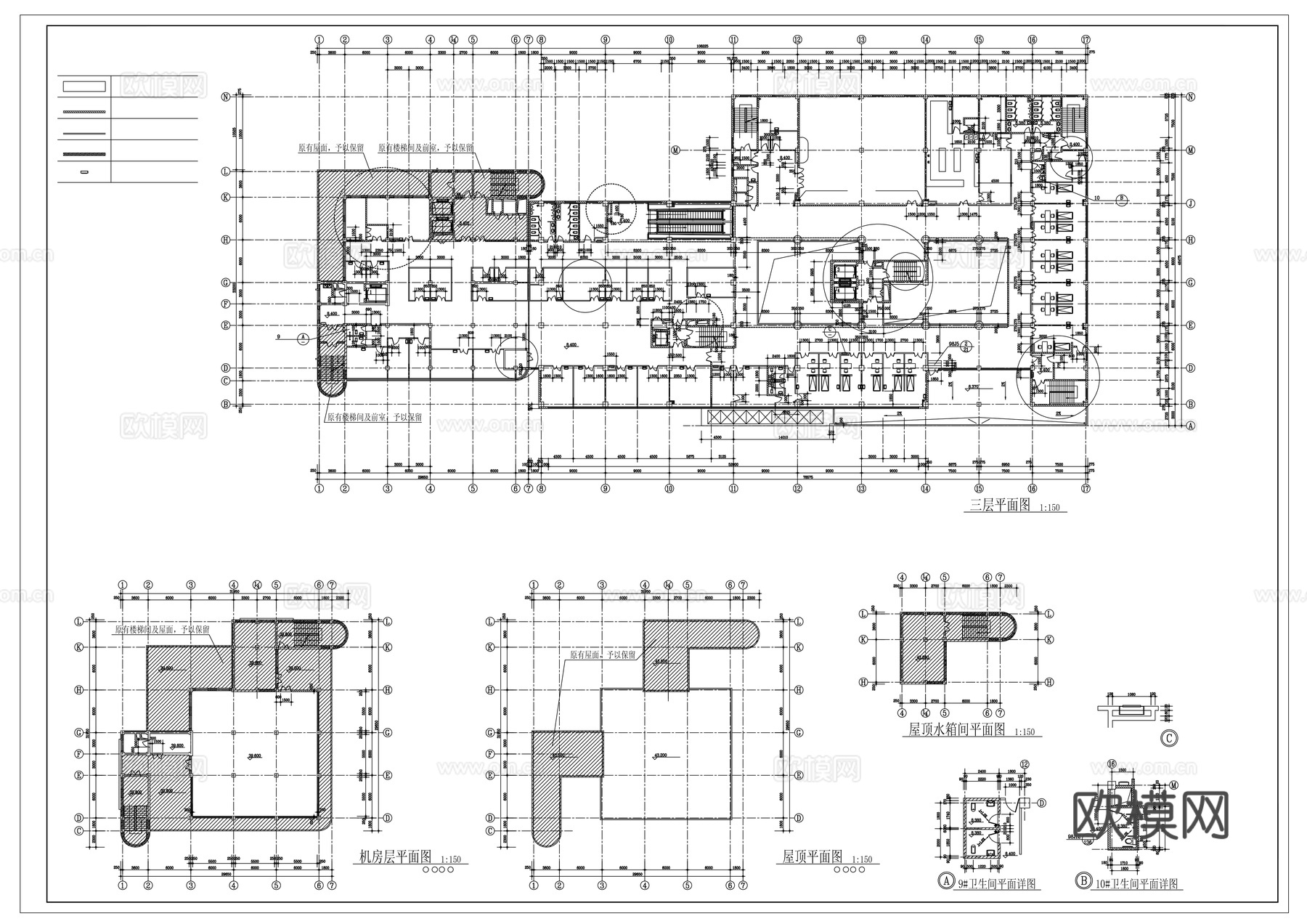 平面图cad施工图