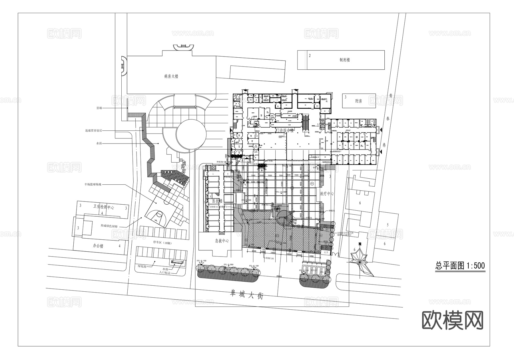 景观方案cad施工图下载