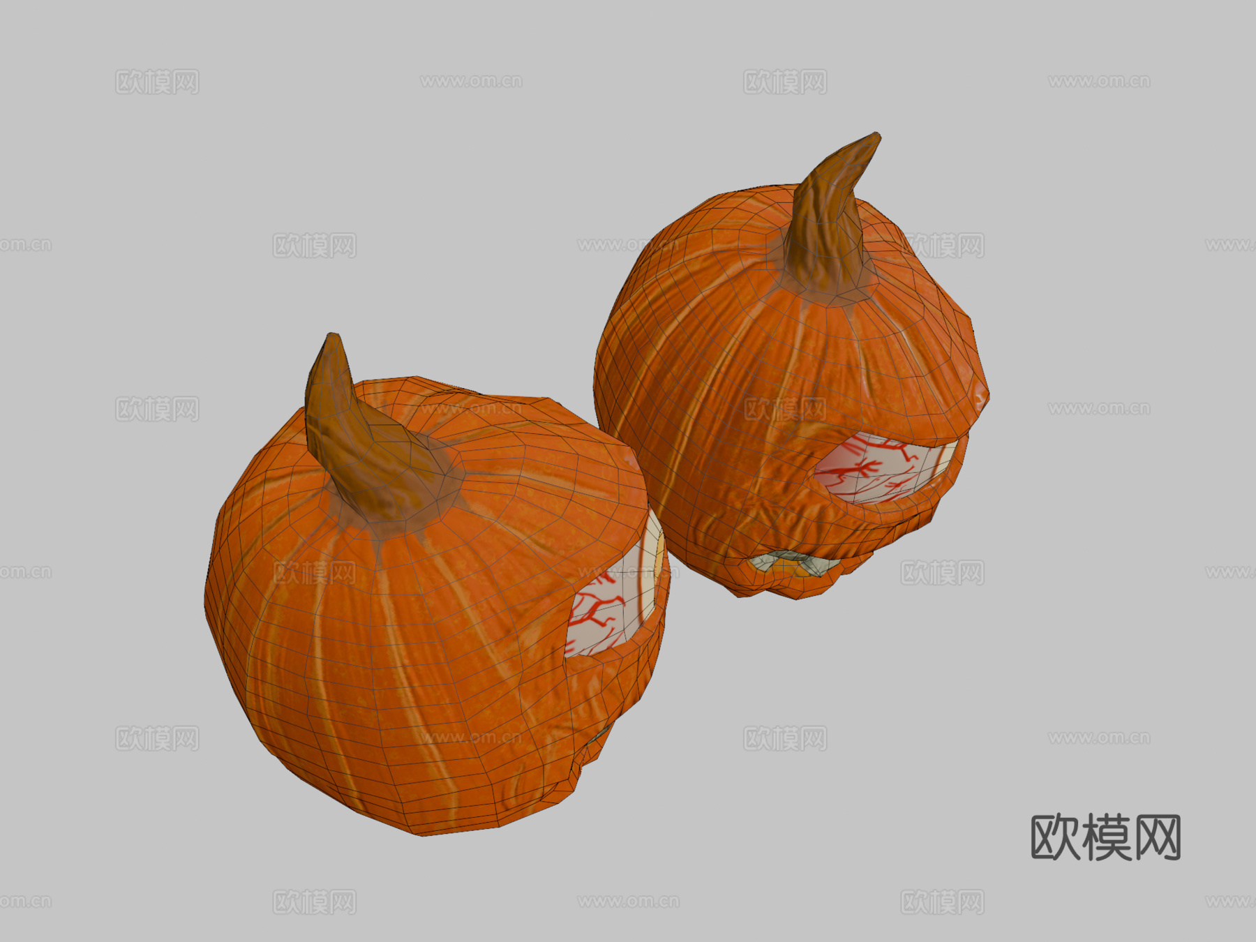 恐怖南瓜su模型下载（渲染图2）
