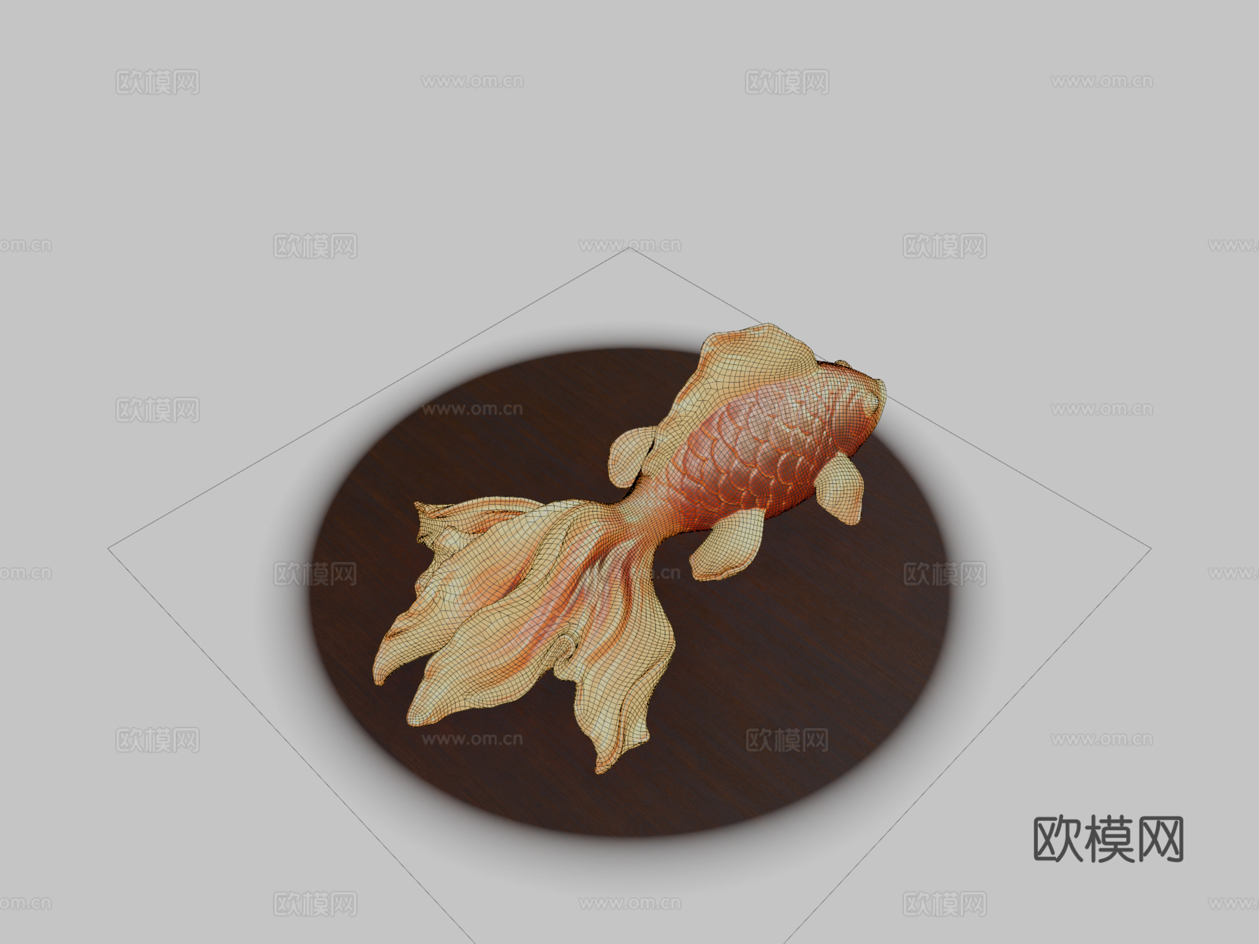 鱼4K烘焙材质测试su模型