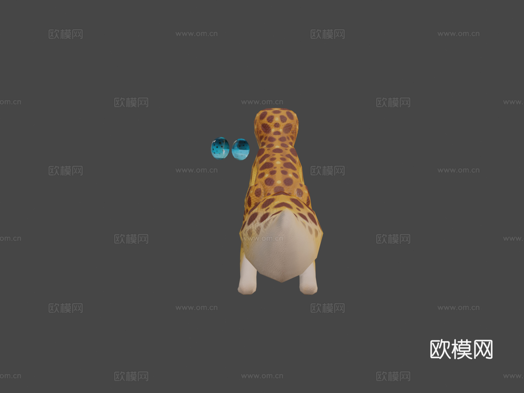 害羞豹猎手手绘su模型