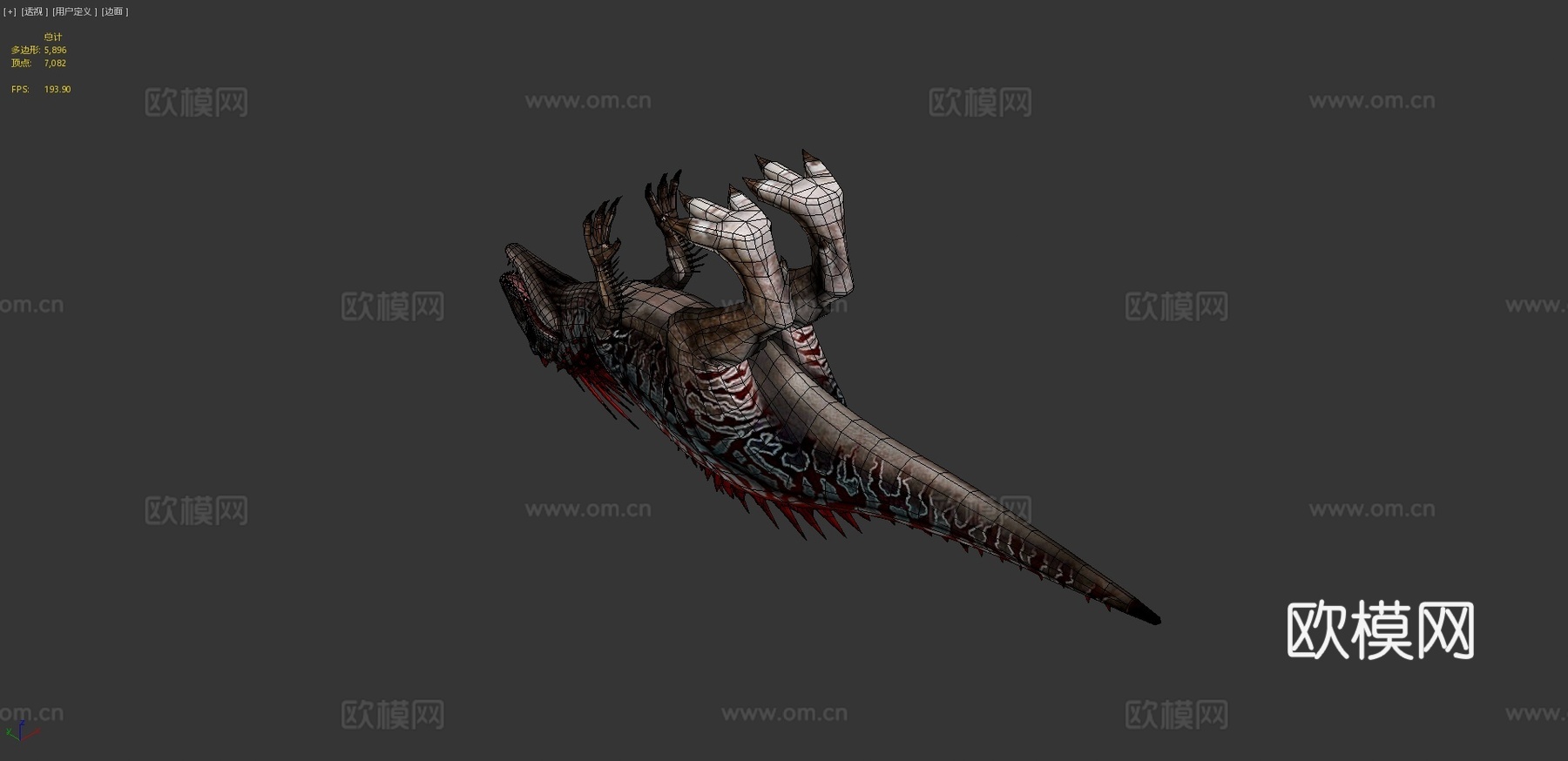 侏罗纪世界游戏40级暴虐霸王龙su模型