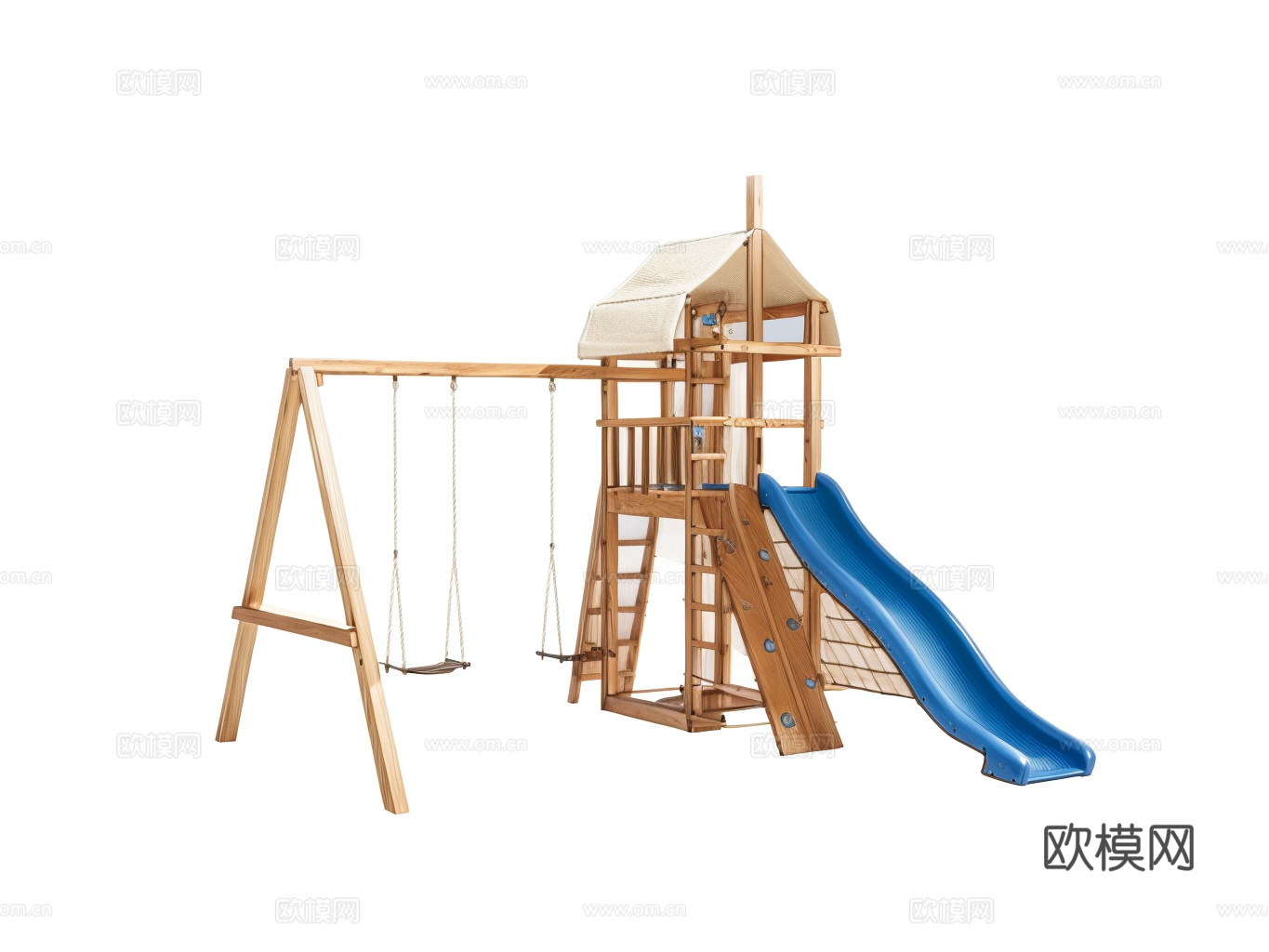 秋千滑滑梯su模型
