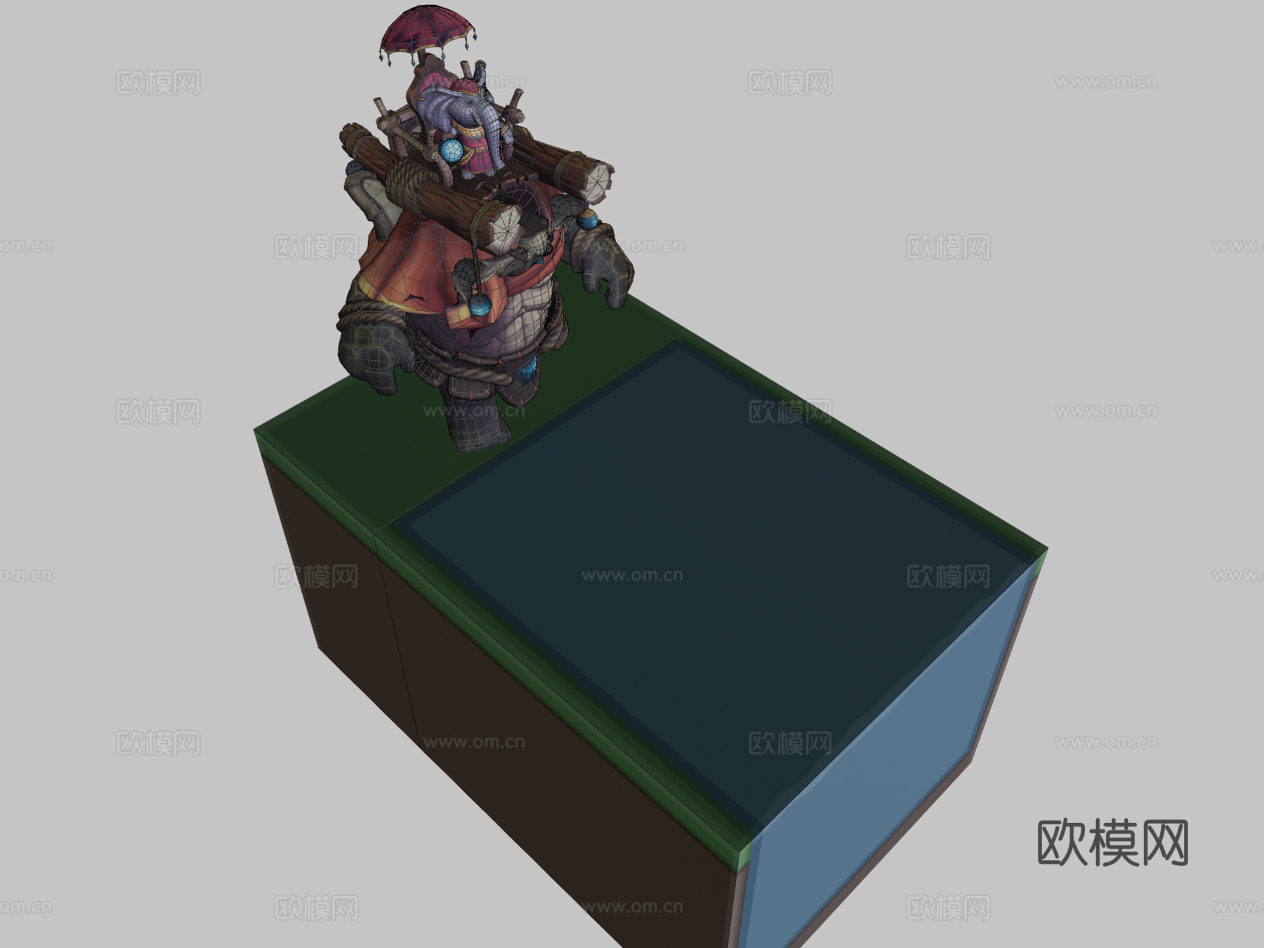 艾莉与哈根潜水动画su模型