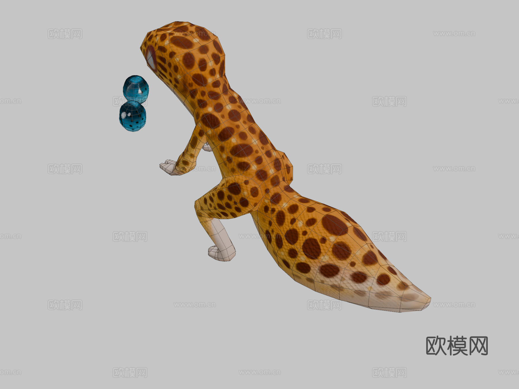 害羞豹猎手手绘su模型