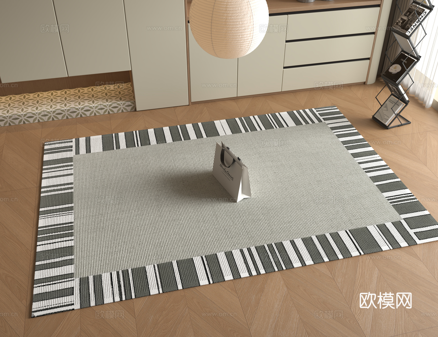 现代地毯su模型