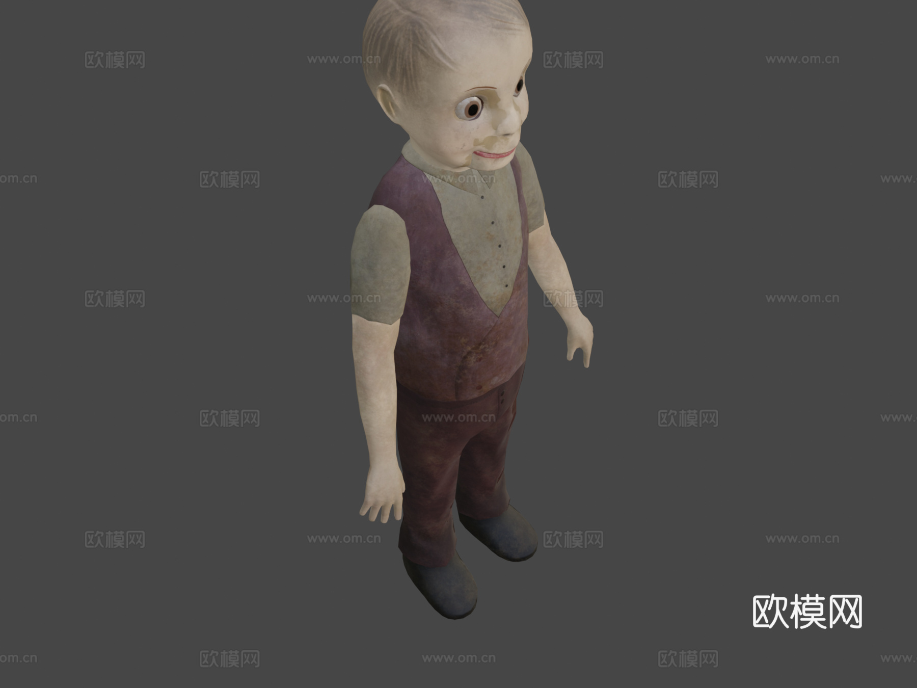 闹鬼腹语玩偶su模型