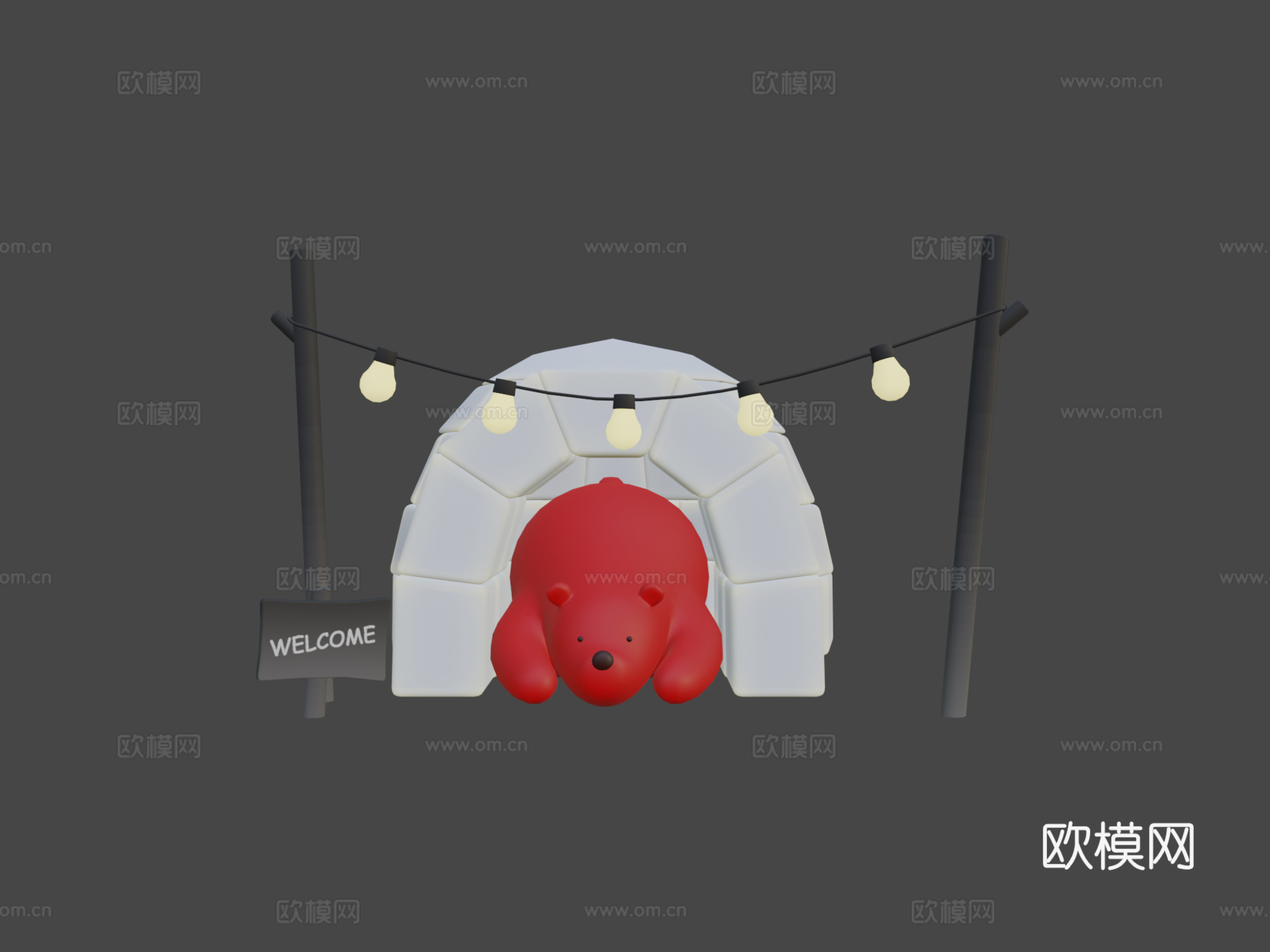 冰屋里的熊su模型