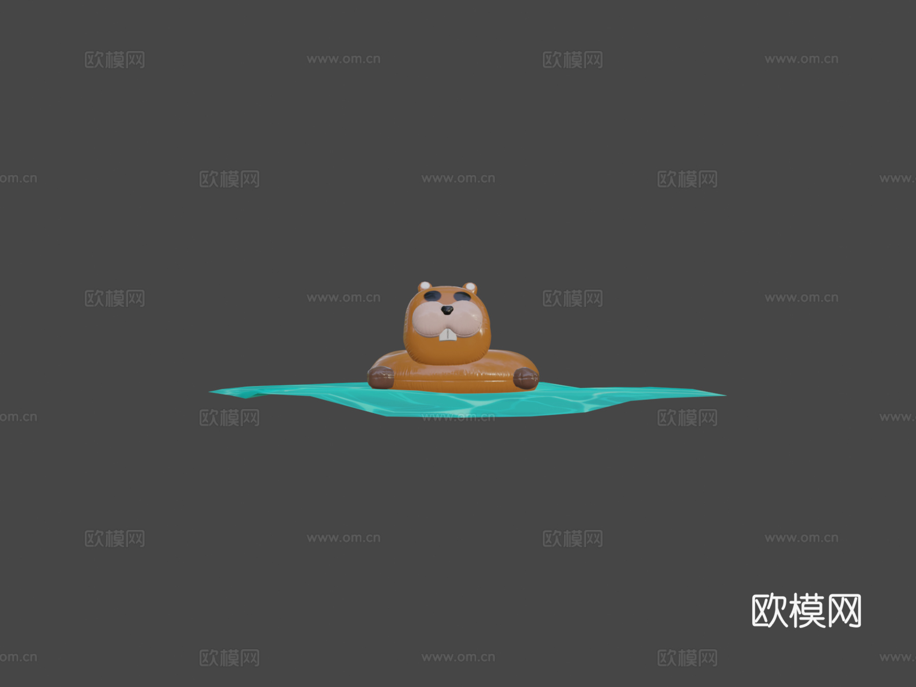 充气河狸su模型