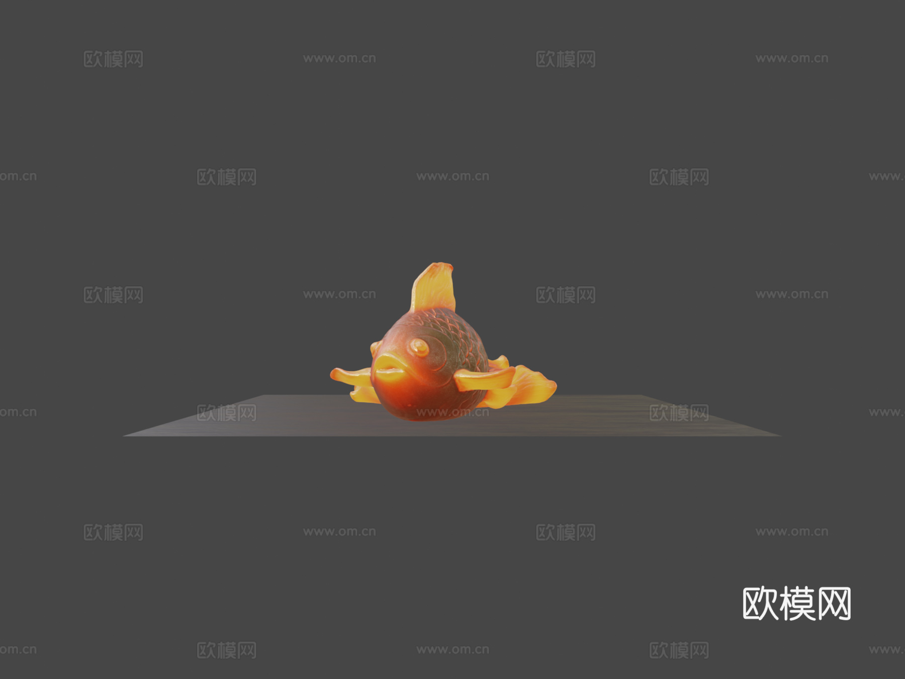 鱼4K烘焙材质测试su模型