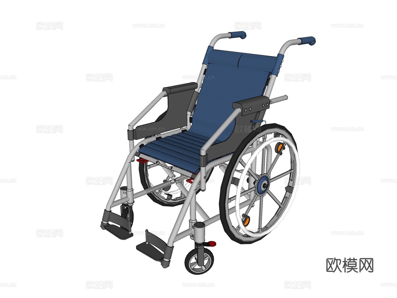 轮椅su模型