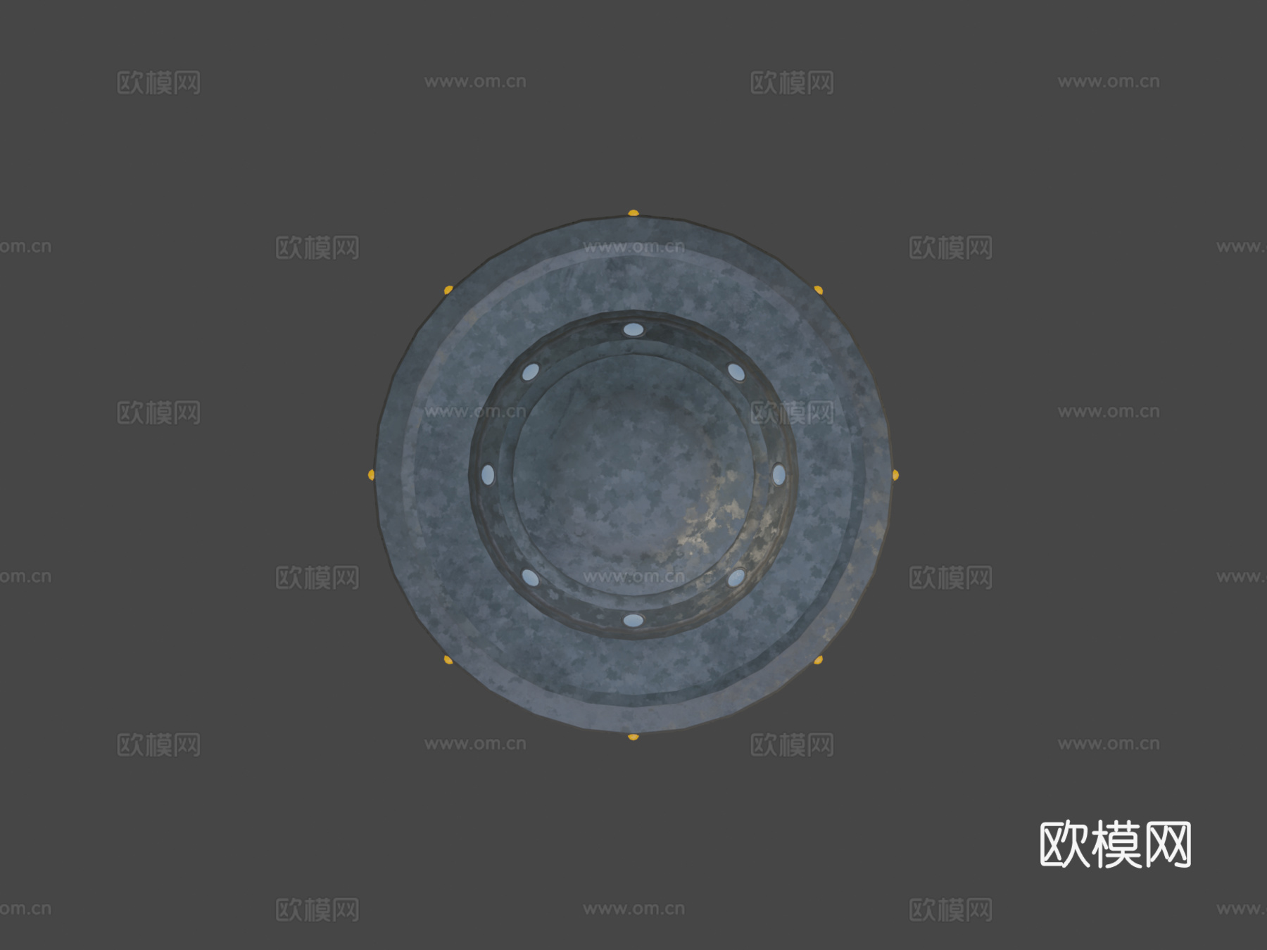 UFO绑架猪群su模型下载（渲染图5）
