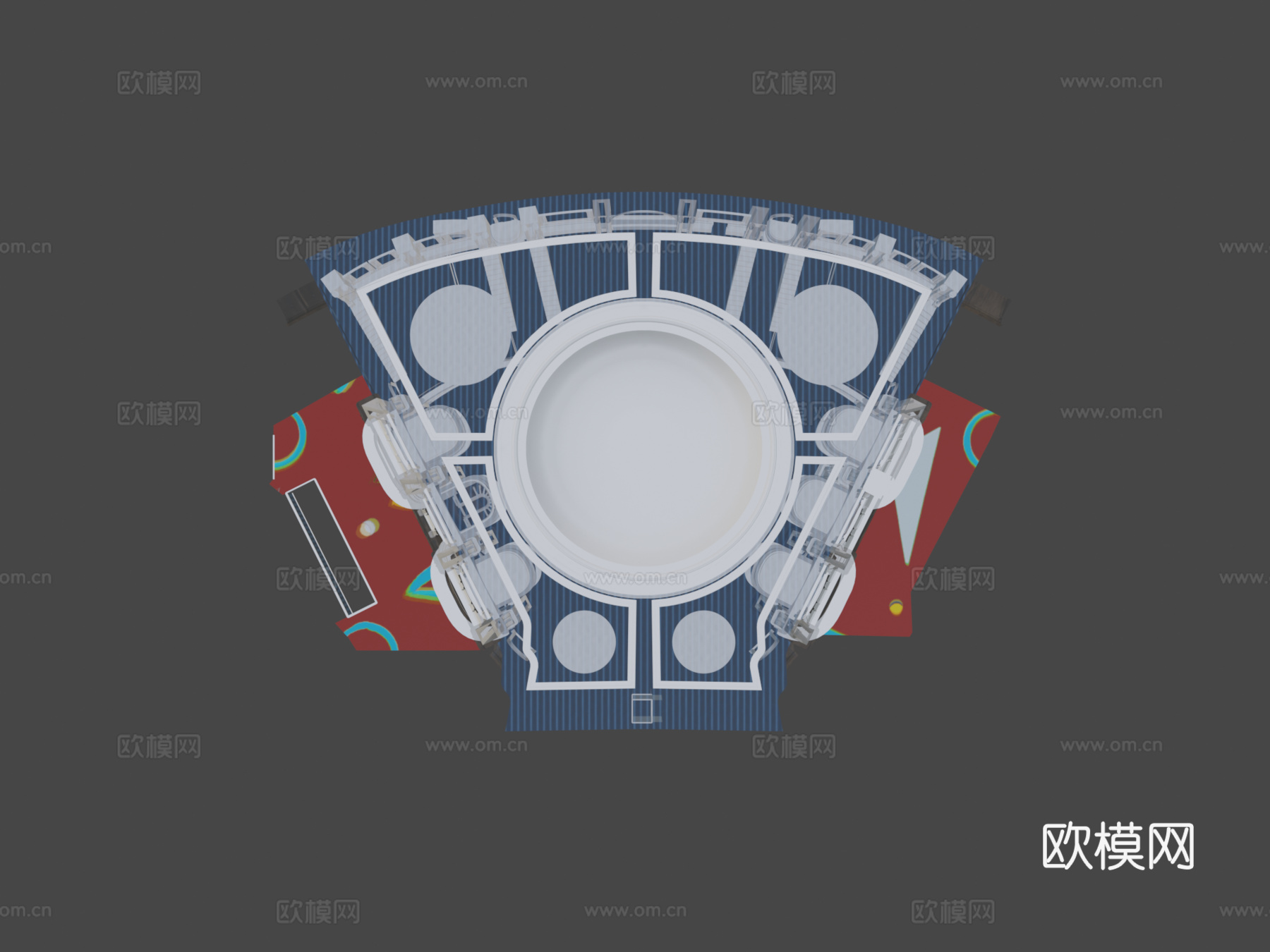 游乐时光剧院地图su模型下载（渲染图7）