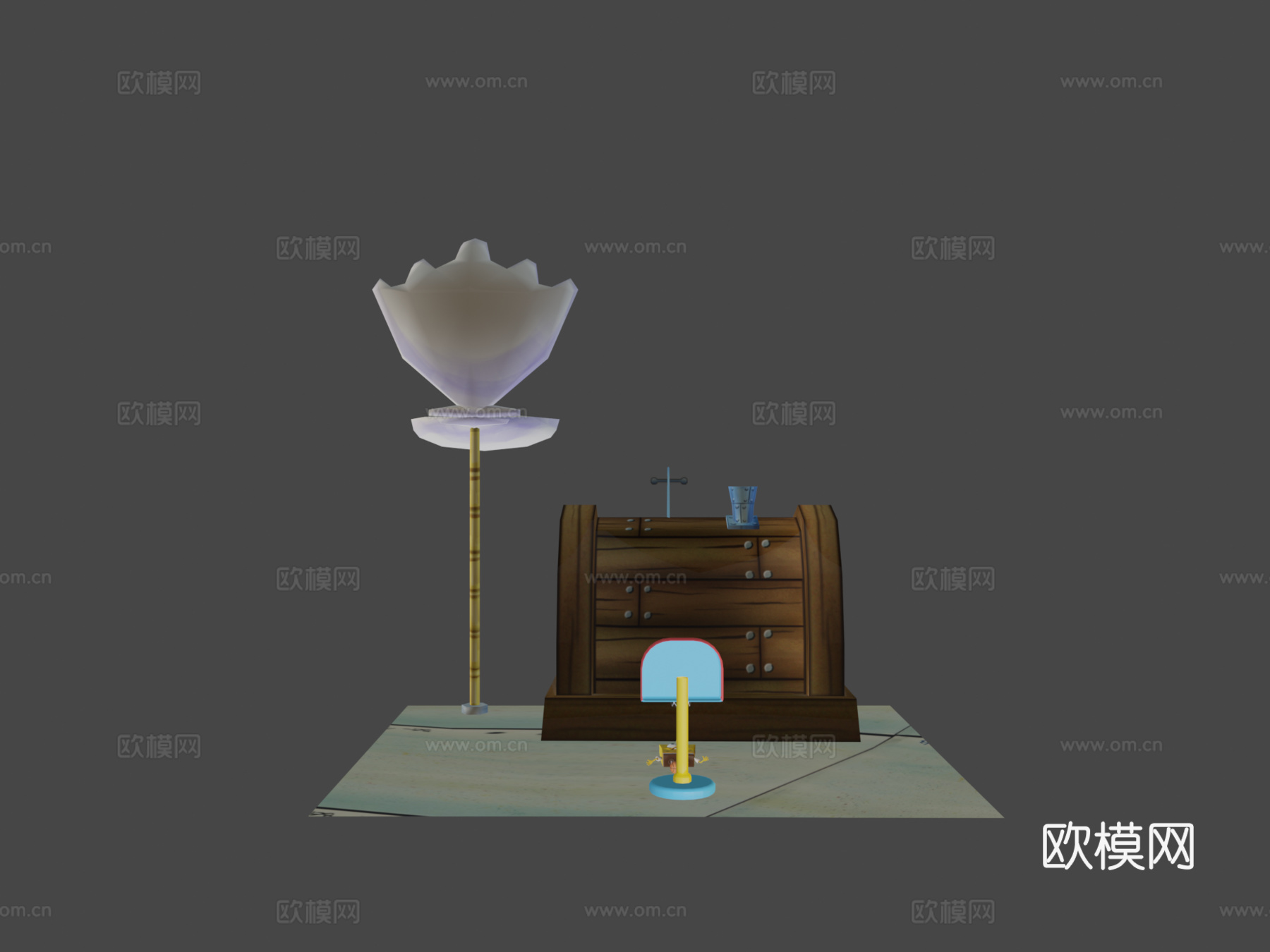 海绵宝宝动画月度清理版su模型