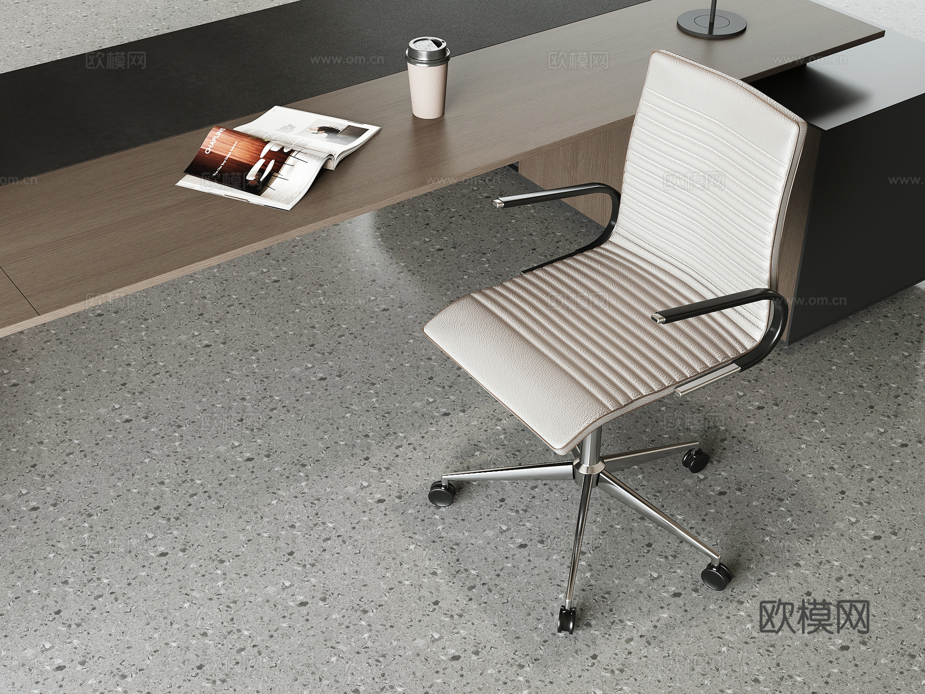 现代办公椅su模型下载（渲染图1）