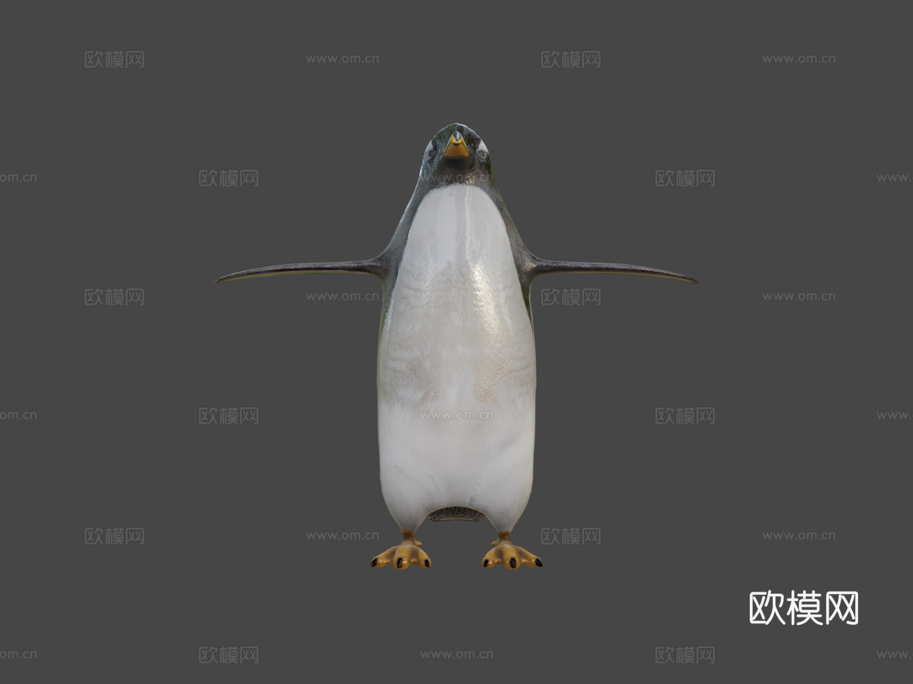 金图企鹅动物园su模型