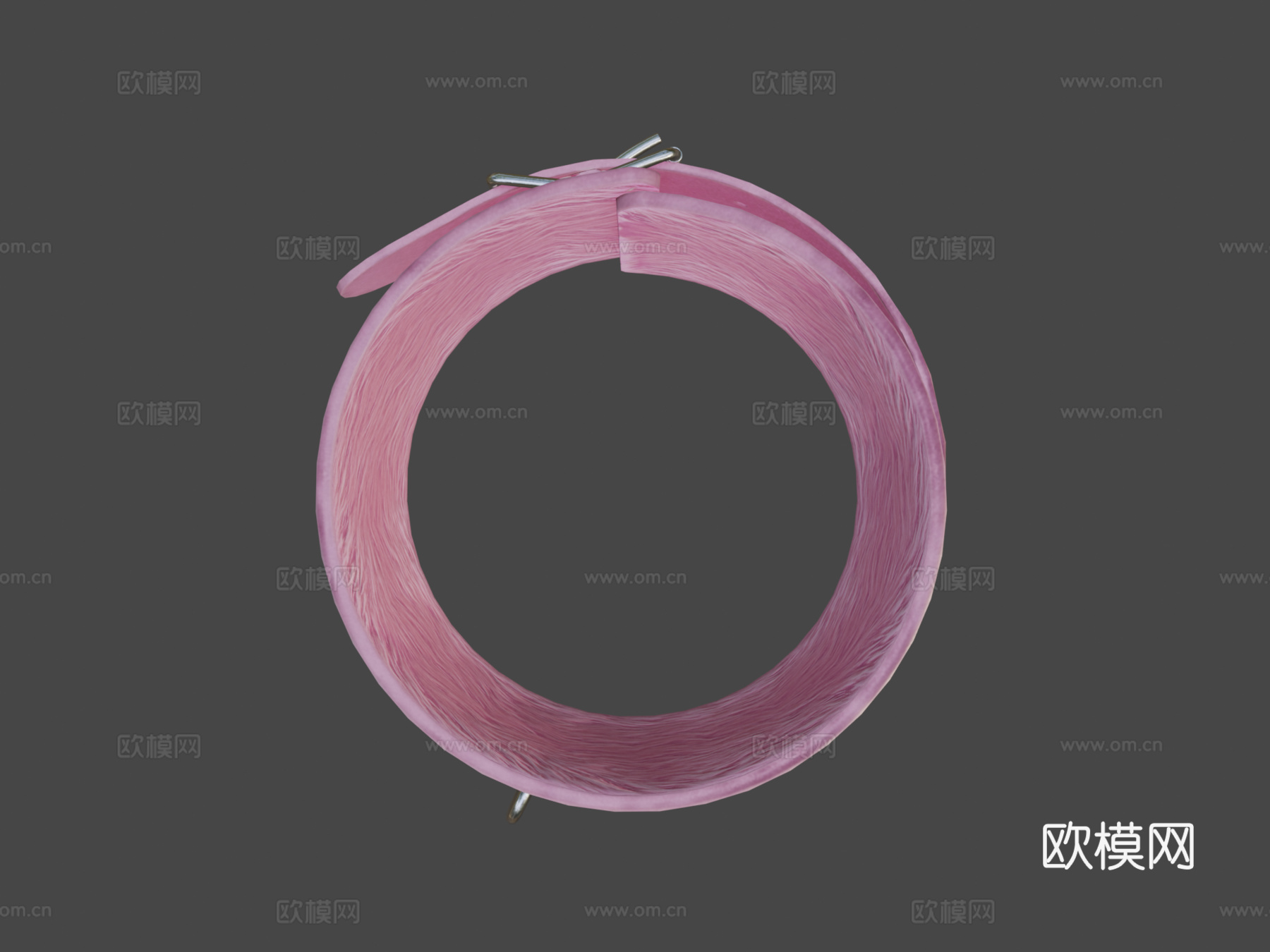 毛皮皮革手铐 PBR游戏就绪资源su模型