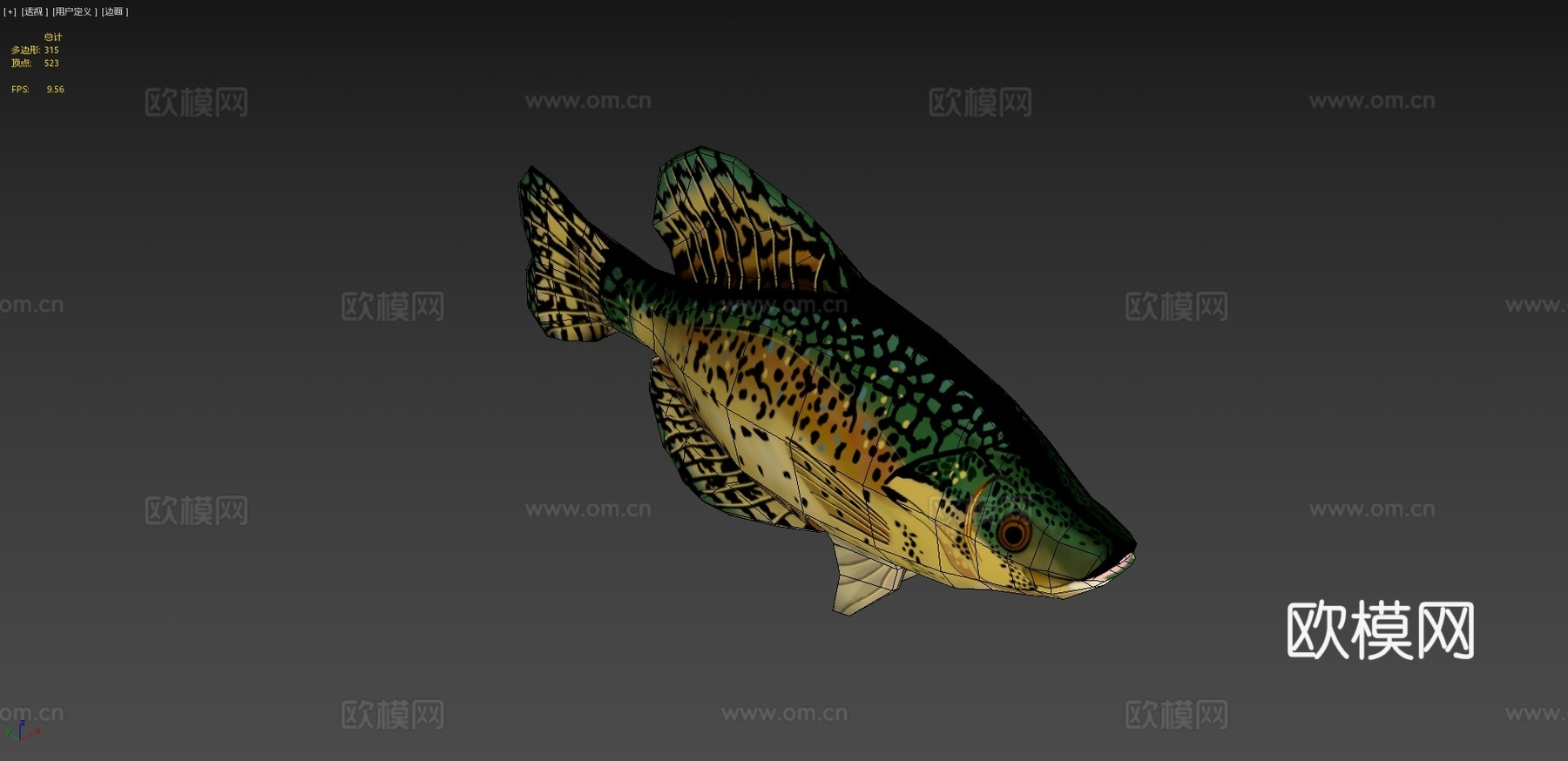 黑莓鲈su模型下载（渲染图4）