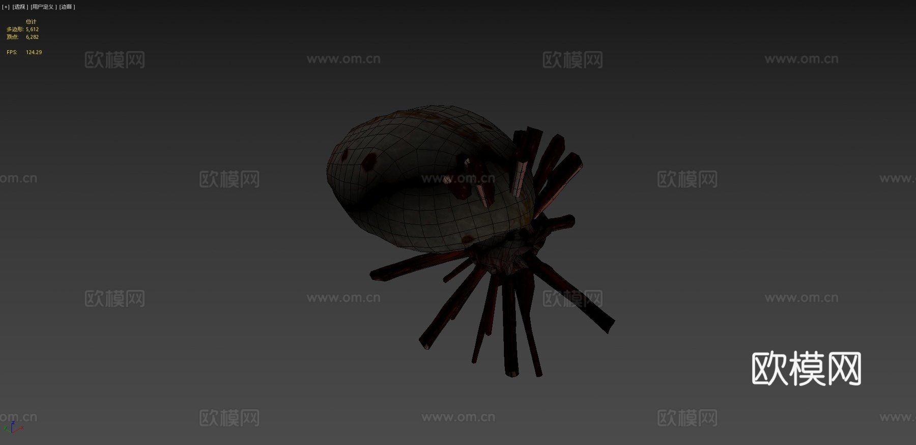 蜘蛛怪物带动画su模型