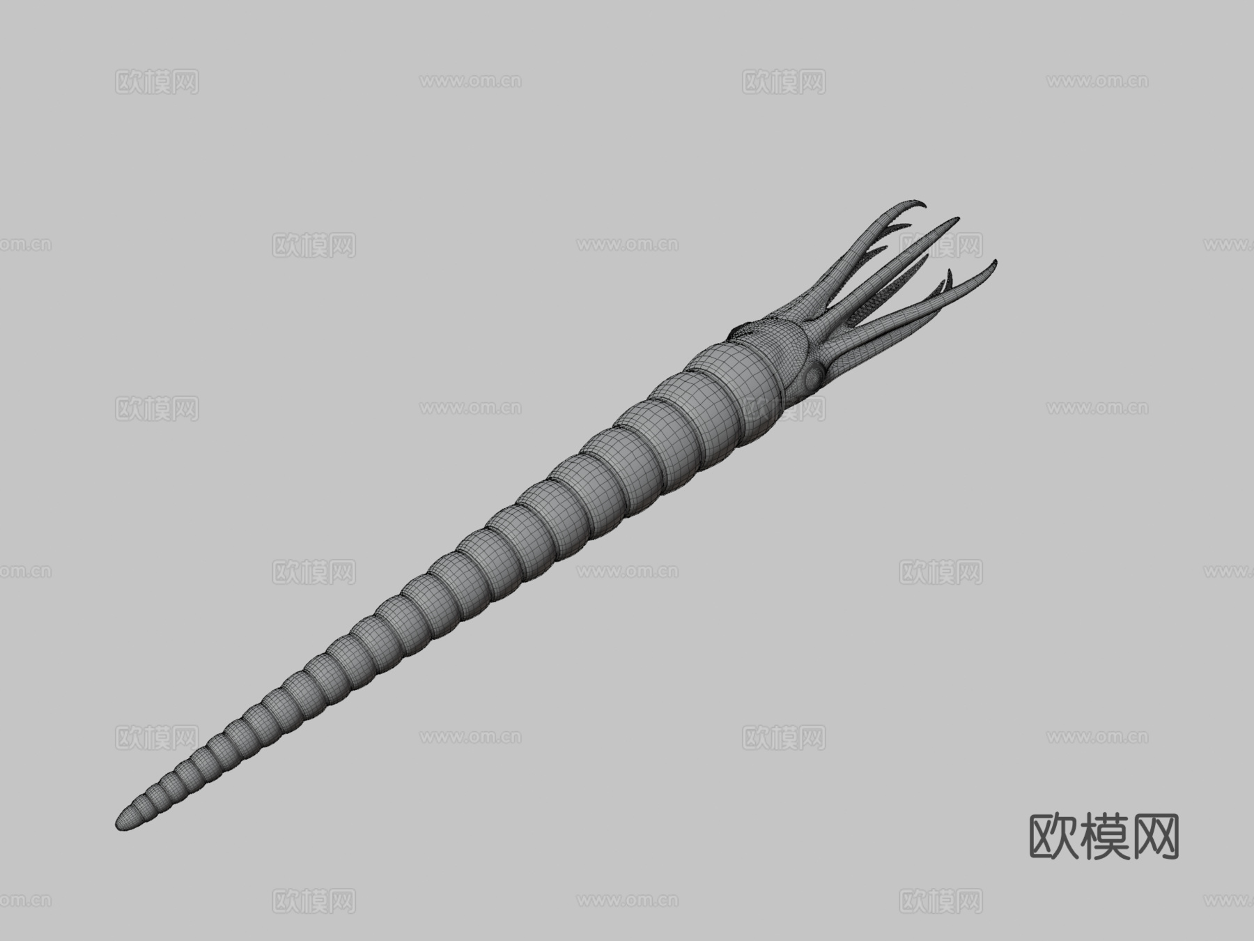 动画版房角石su模型