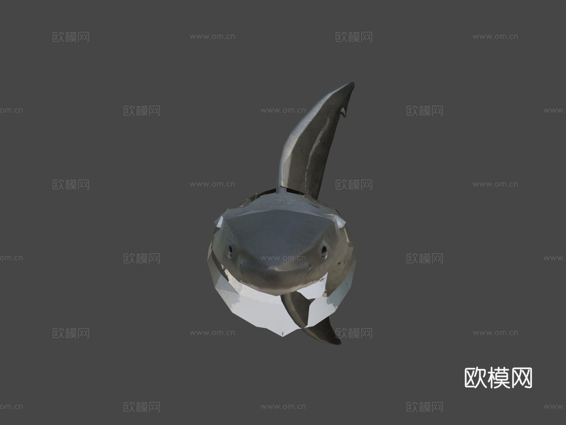 大白鲨噬人鲨su模型