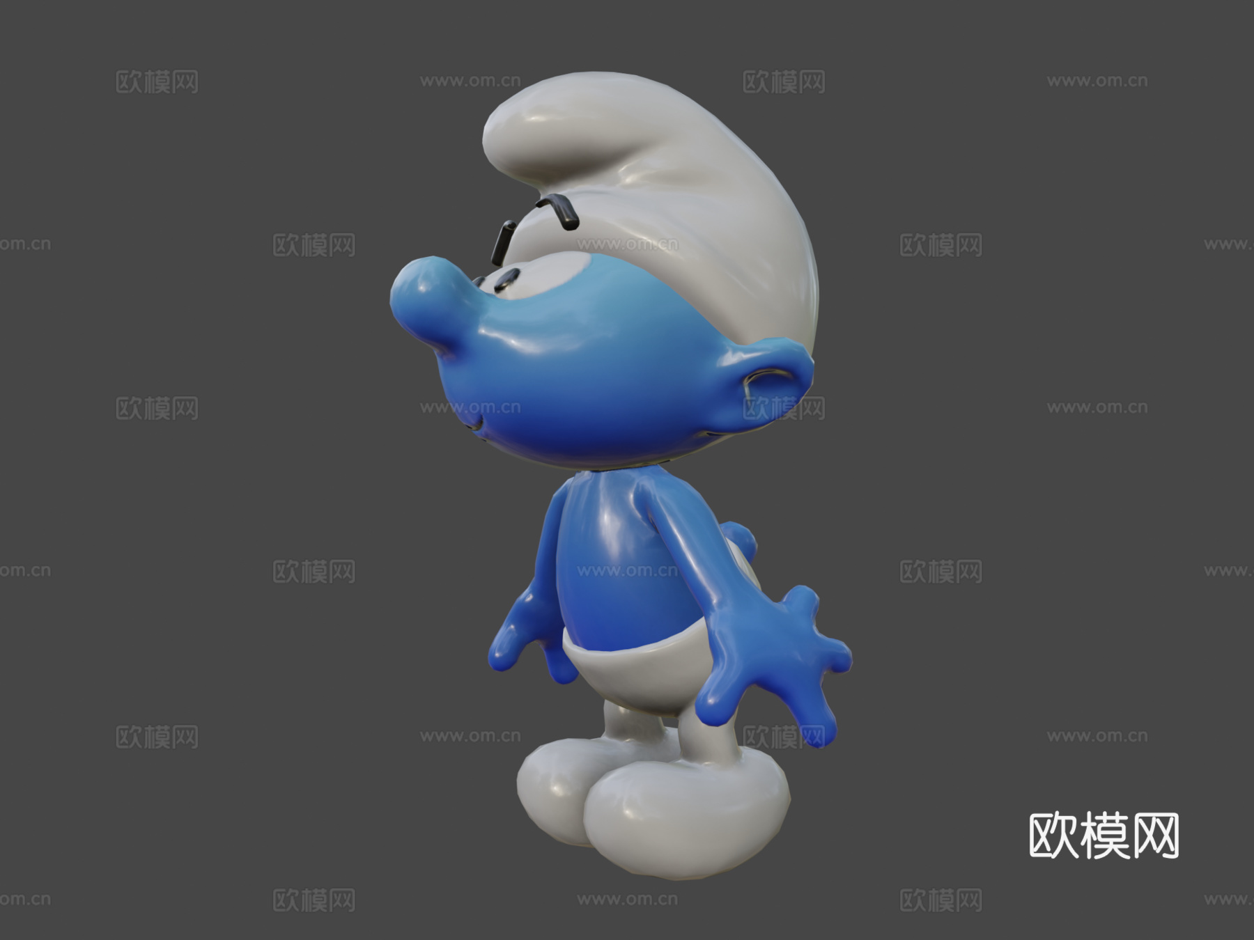 蓝精灵史努比su模型