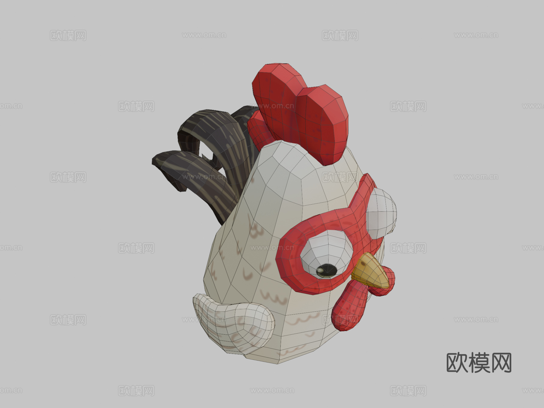 小鸡巴克su模型下载（渲染图2）