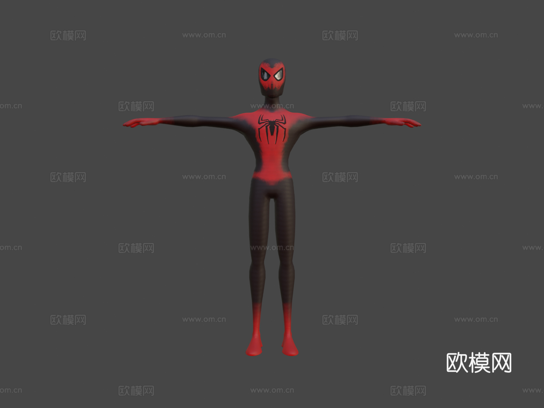 人体蜘蛛侠su模型