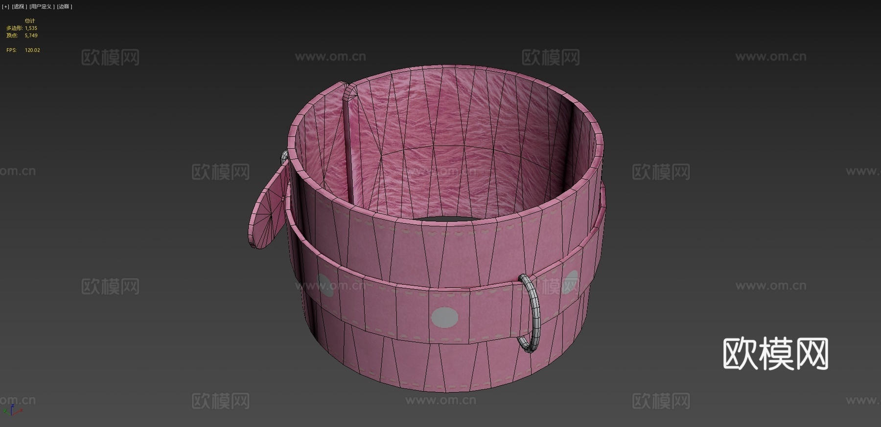 毛皮皮革手铐 PBR游戏就绪资源su模型