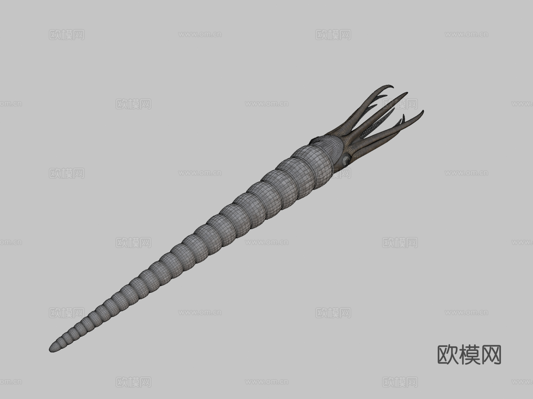 动画版房角石su模型