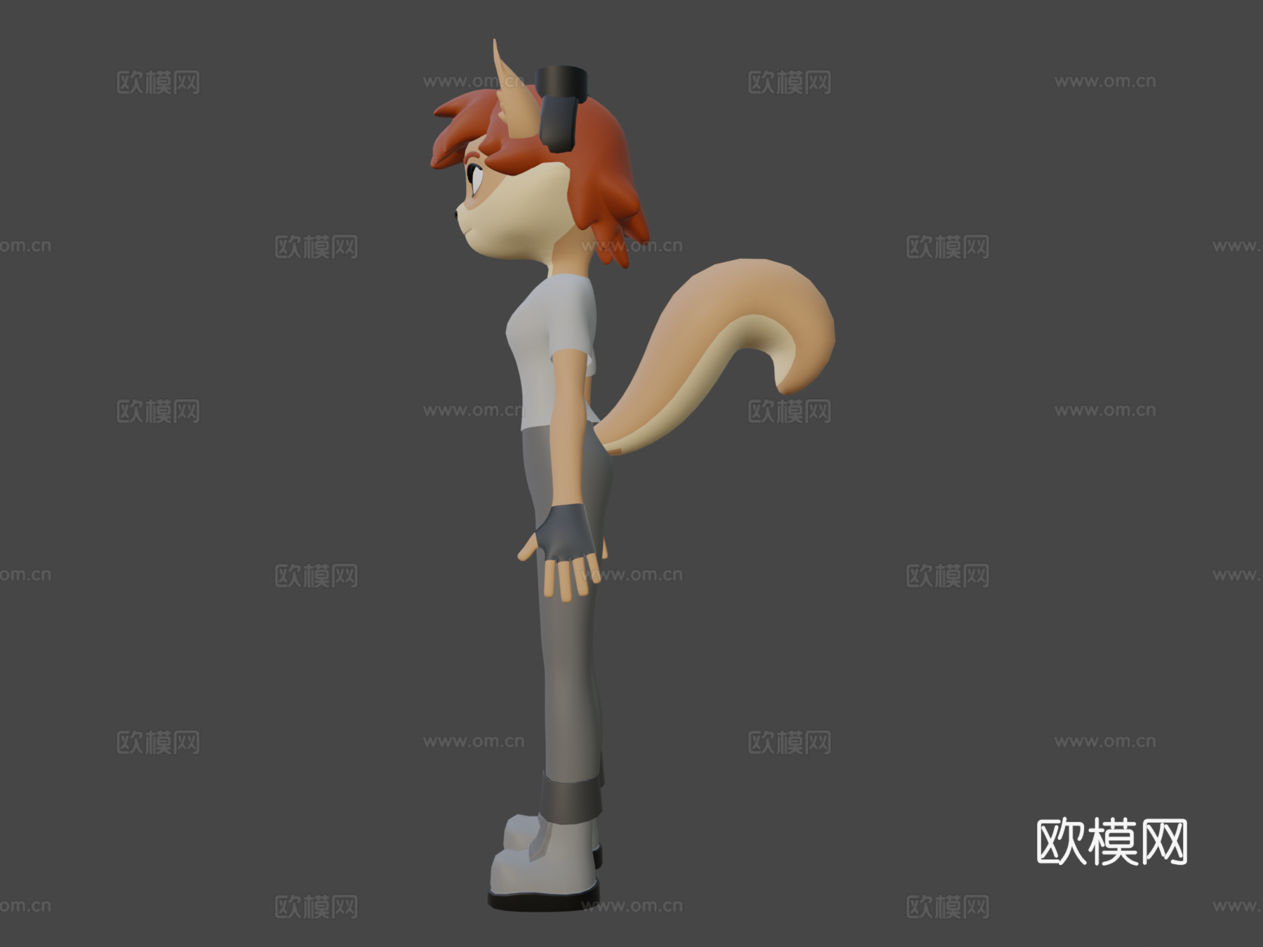 毛茸茸松鼠su模型