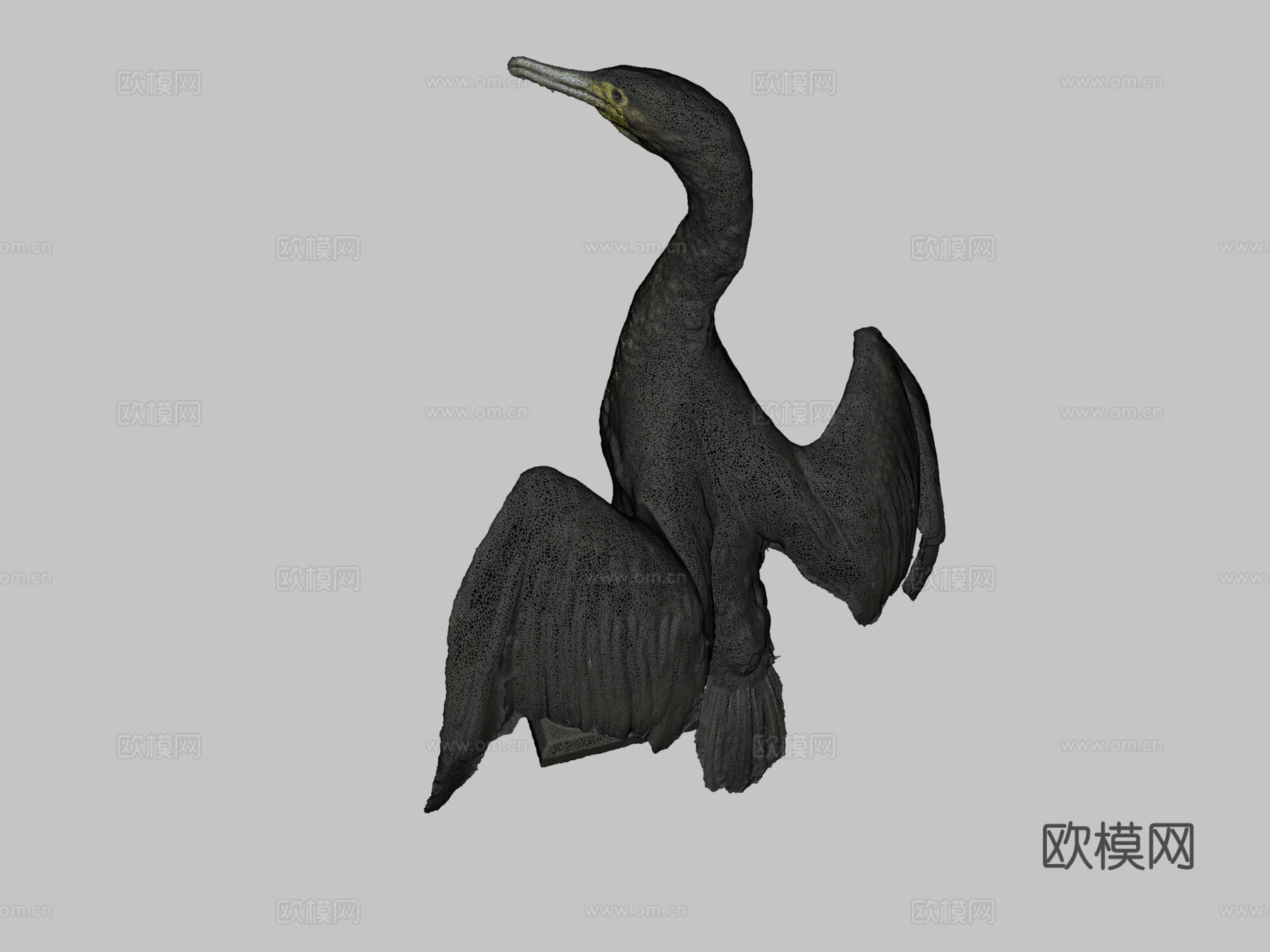 大鸬鹚带音效su模型