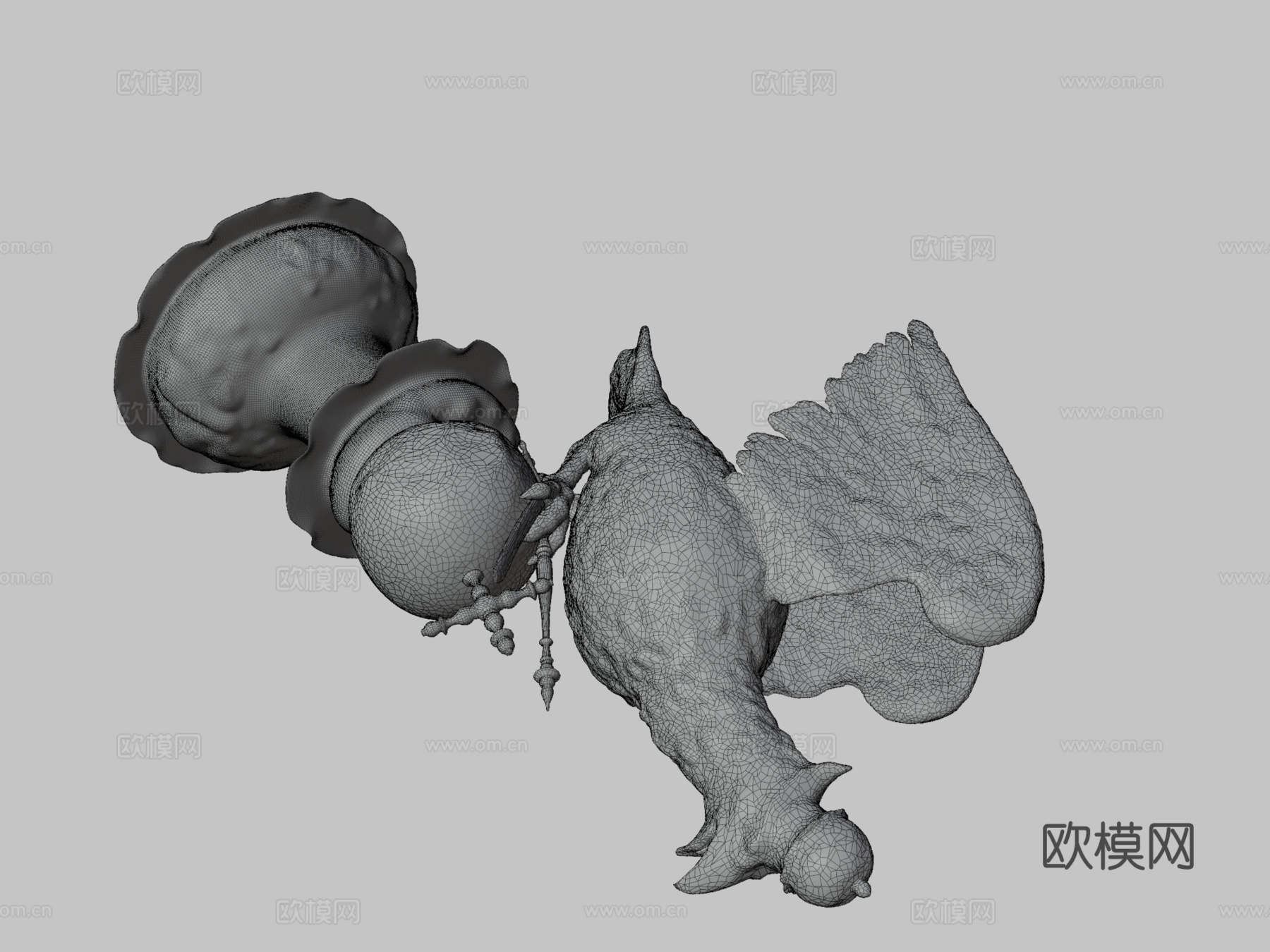 波兰鹰形器皿su模型下载（渲染图3）