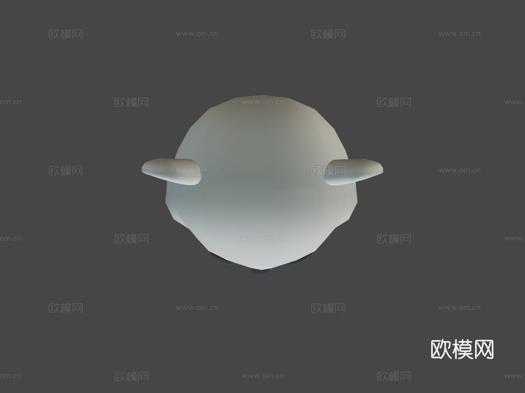 北极熊动画骨骼su模型