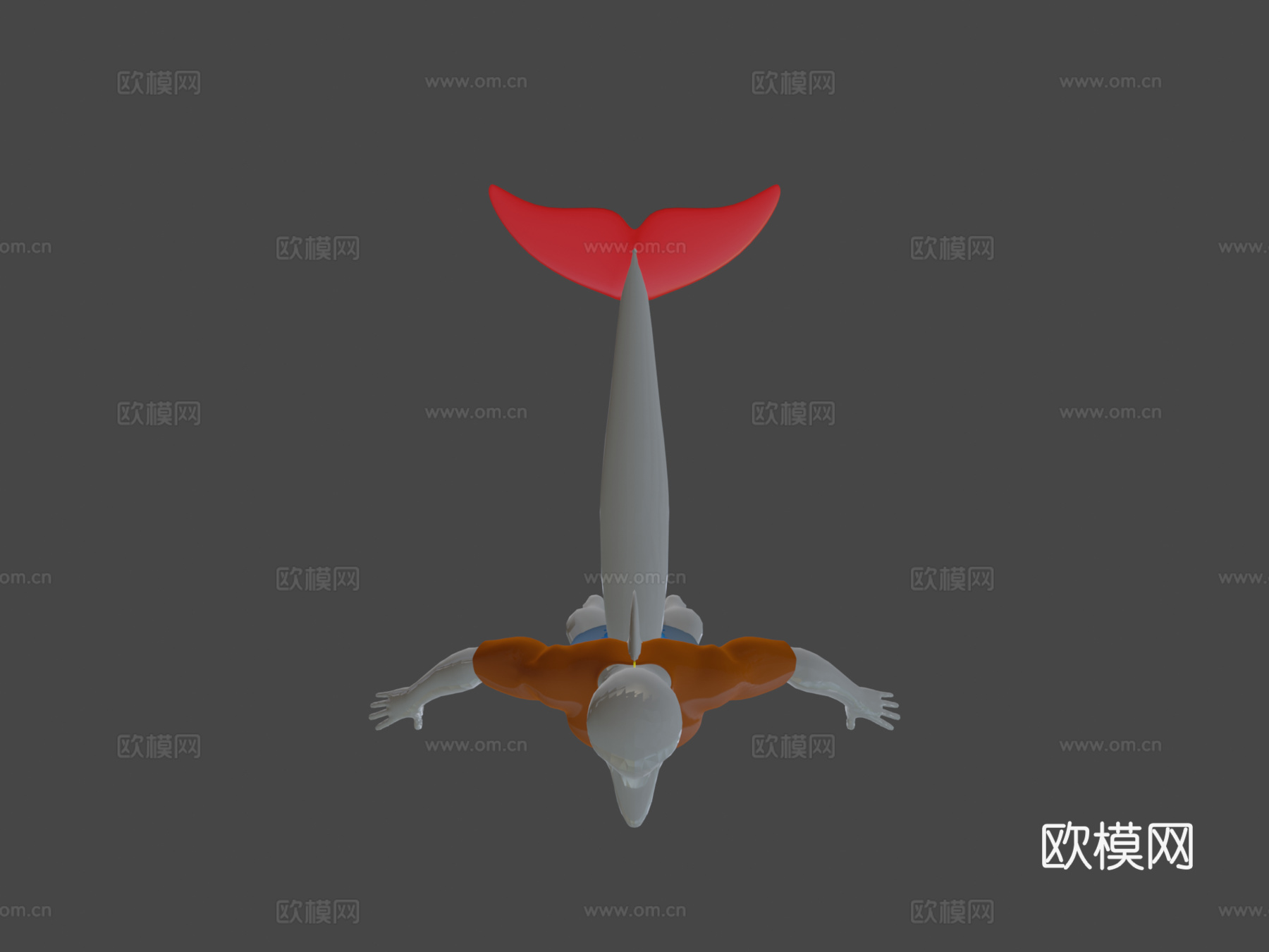 海豚格雷格su模型下载（渲染图6）